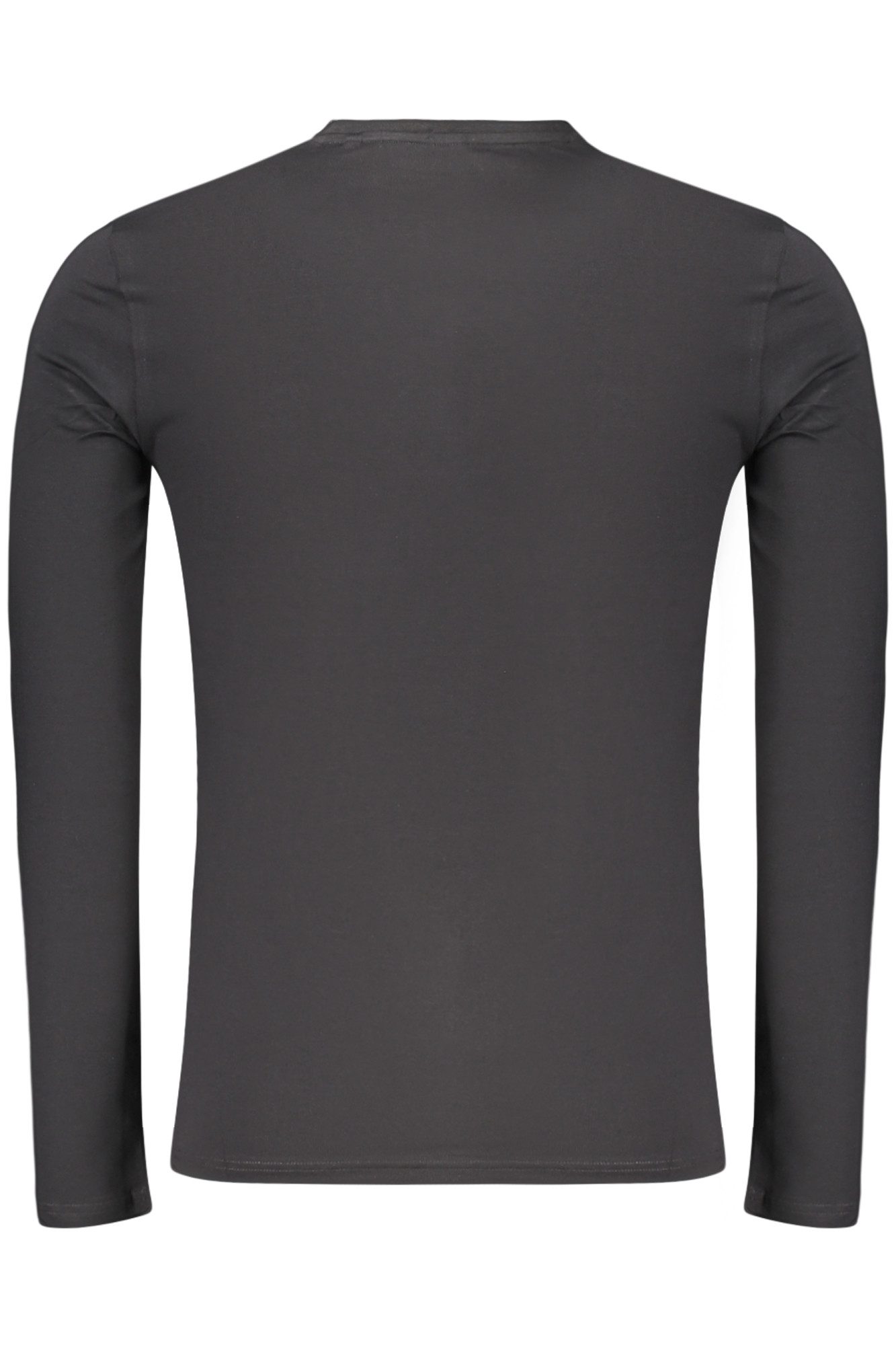 GUESS JEANS T-Shirt Langarmshirt Herren Schwarz - Extra Slim Fit aus