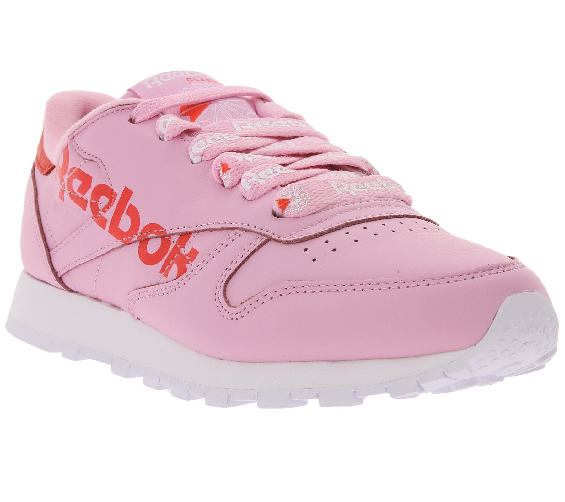 Reebok »Reebok Classic Leather Sneaker auffällige Damen Echtleder-Schuhe  Freizeit-Schuhe Pink/Rot« Sneaker online kaufen | OTTO