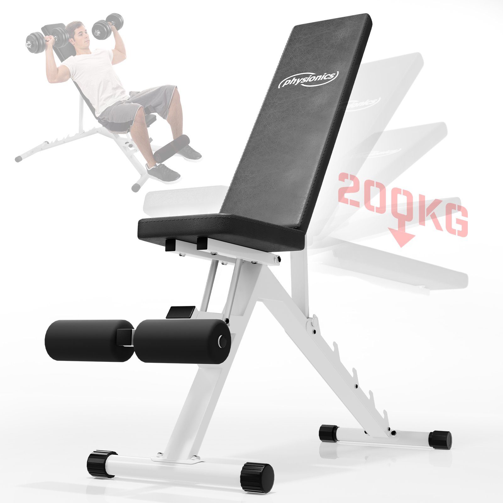 Hantelbank Hantelbank Klappbar Trainingsbank Schrägbank Flachbank Bauchtrainer