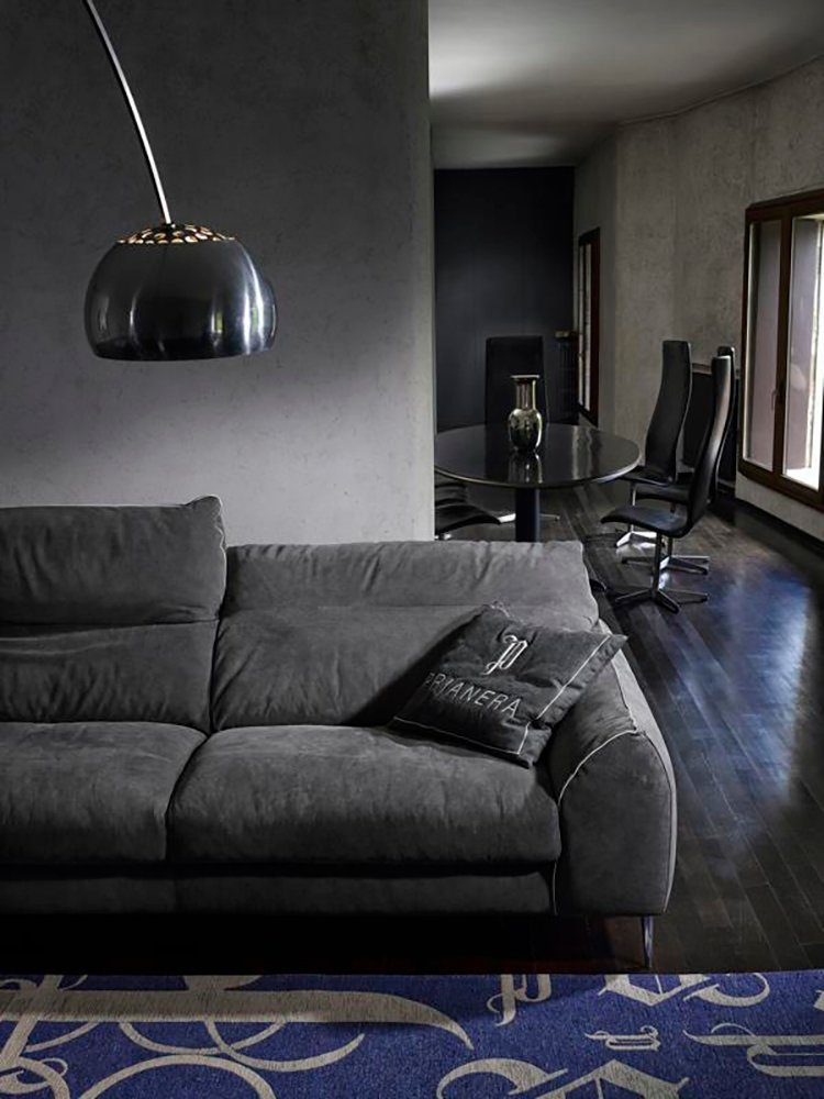 Sofas Luxus Prianera Europe Sofa Dreisitzer Sitzer Polster Textil, 3 JVmoebel in Made Möbel Sofa