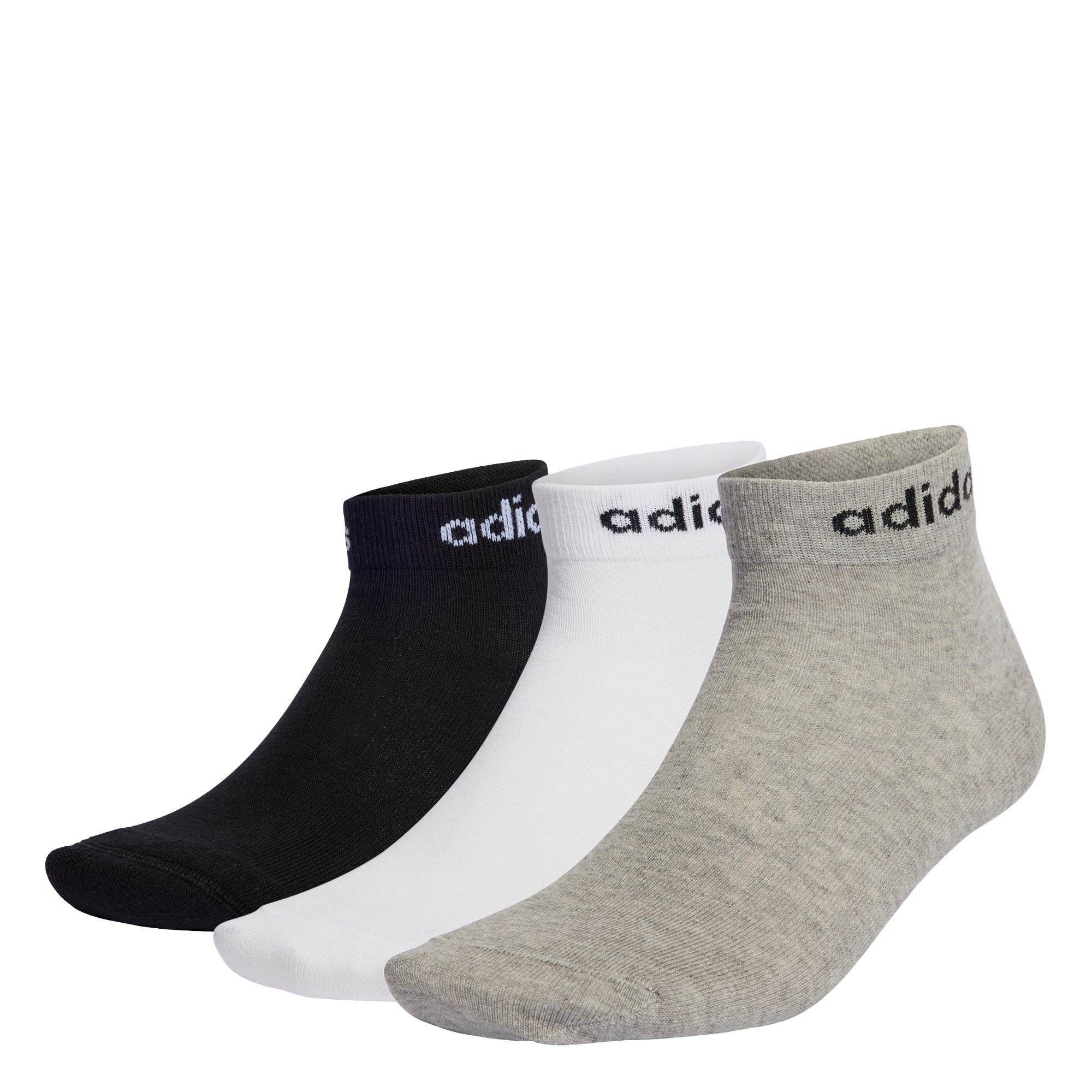 adidas Sportswear Füßlinge THINK LINEAR ANKLE SOCKEN, 3 PAAR (1-Paar) günstig online kaufen