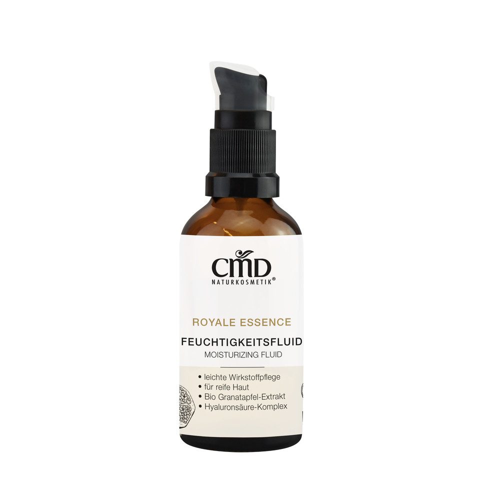 CMD Naturkosmetik Gesichtsfluid Royal Essence Feuchtigkeitsfluid – Hyaluron & Granatapfel – Anti-Aging