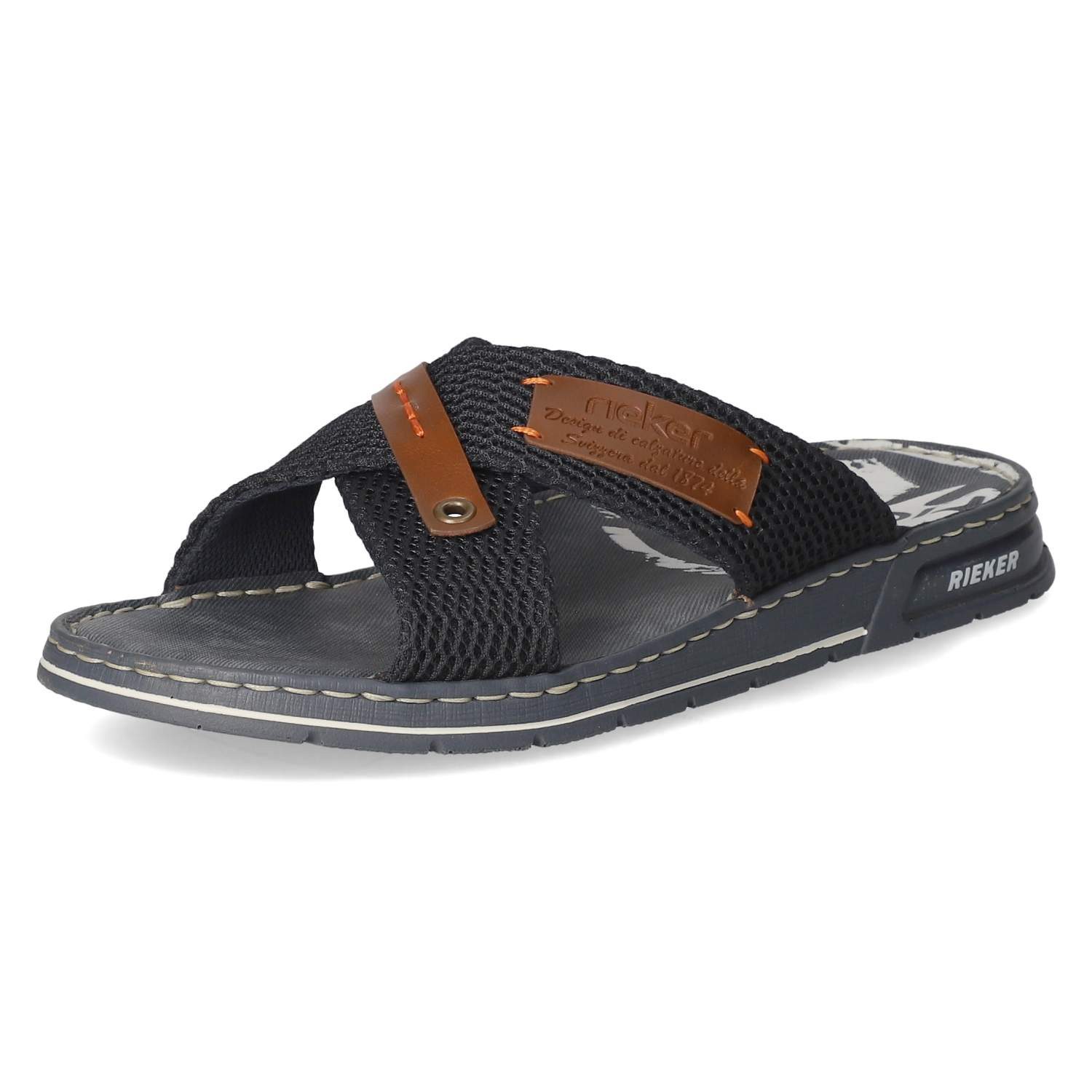 Rieker Rieker 21239-14 Herren Textil & Synthetik blau Pantolette günstig online kaufen