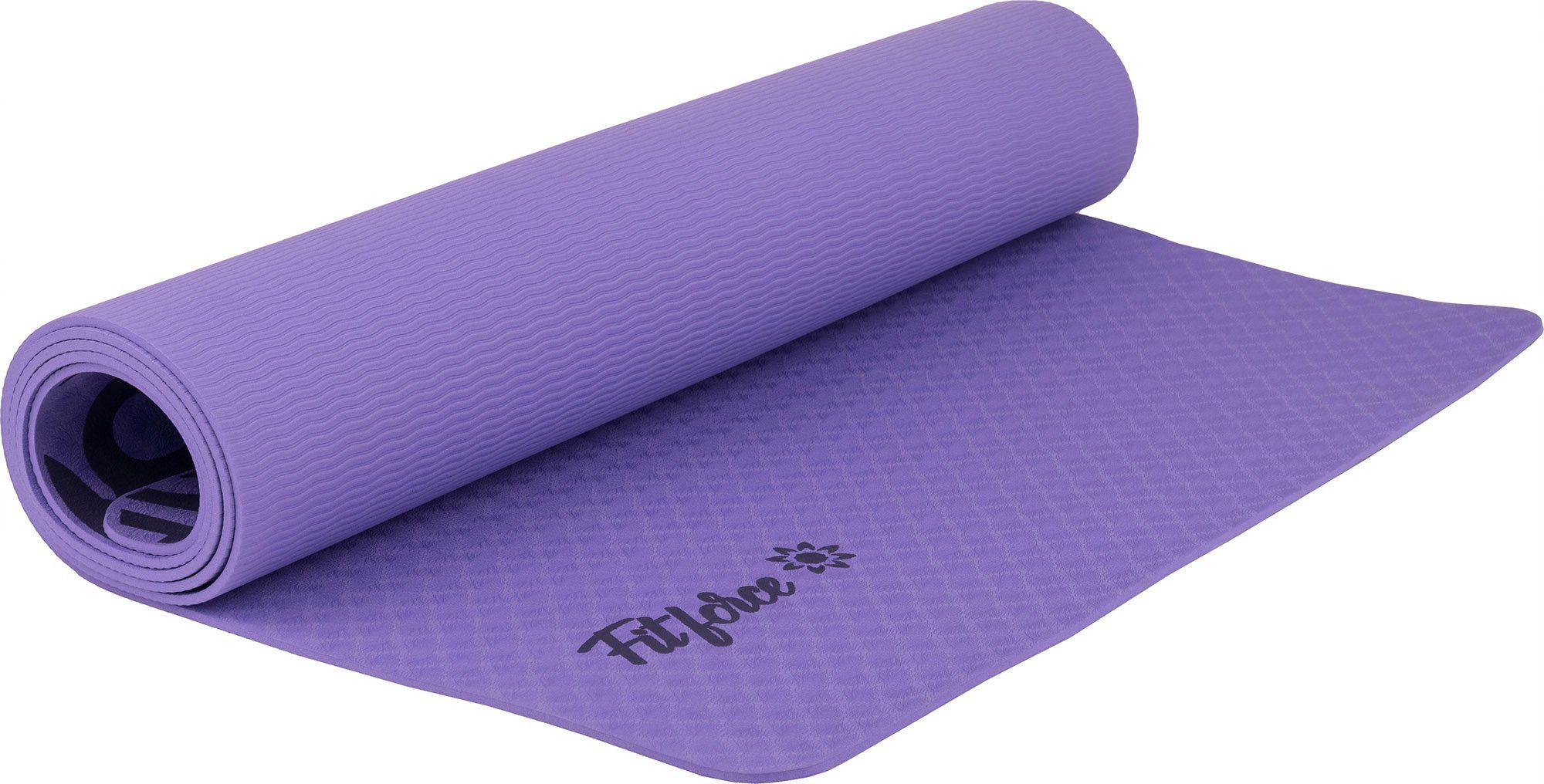 Fitforce Yogamatte Fitforce Design Yogamatte Fitnessmatte Gymnastikmatte violet, rutschfest, strapazierfähig