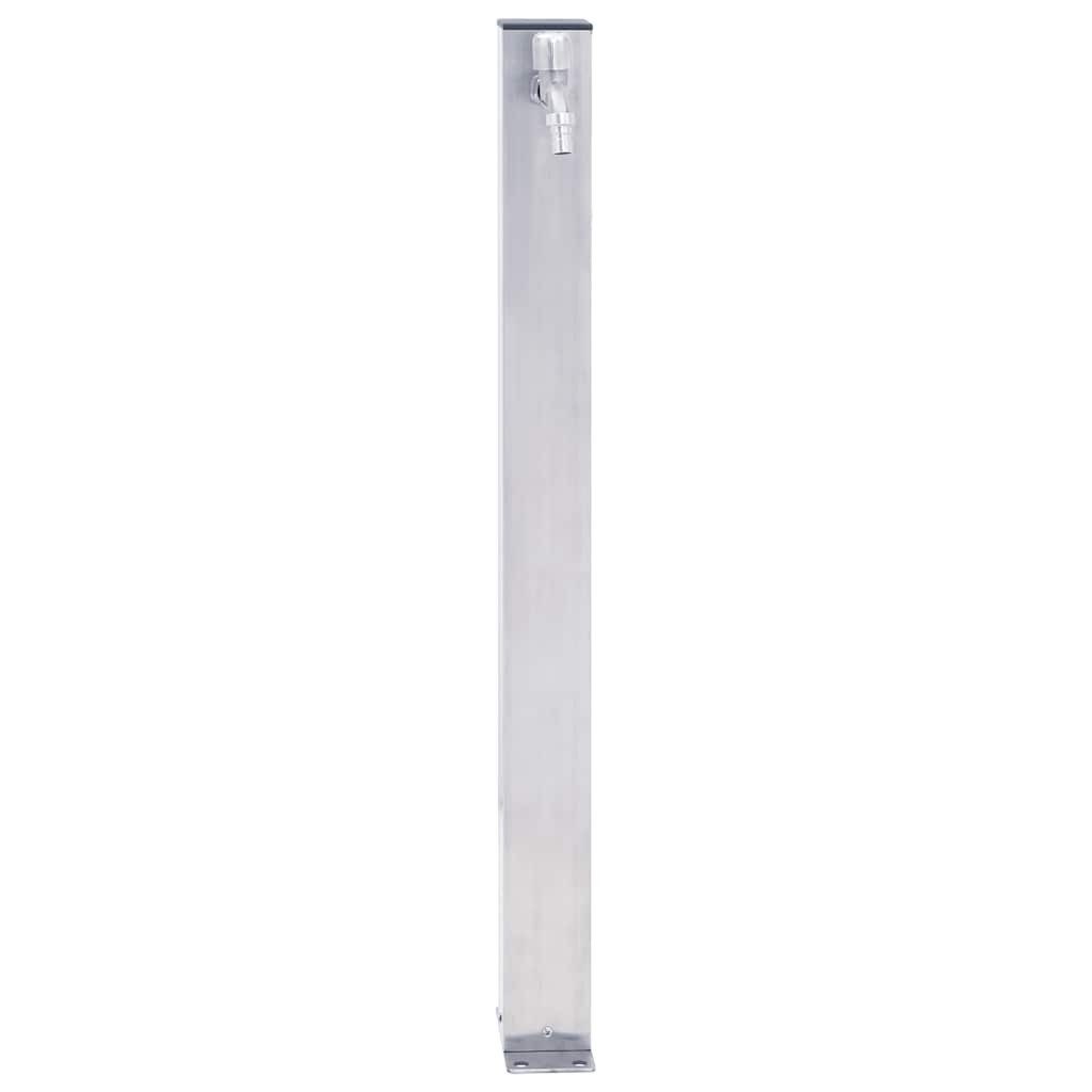 vidaXL Bewässerungssystem Wassersäule für den Garten 40 cm Edelstahl Quadratisch, (1-tlg)