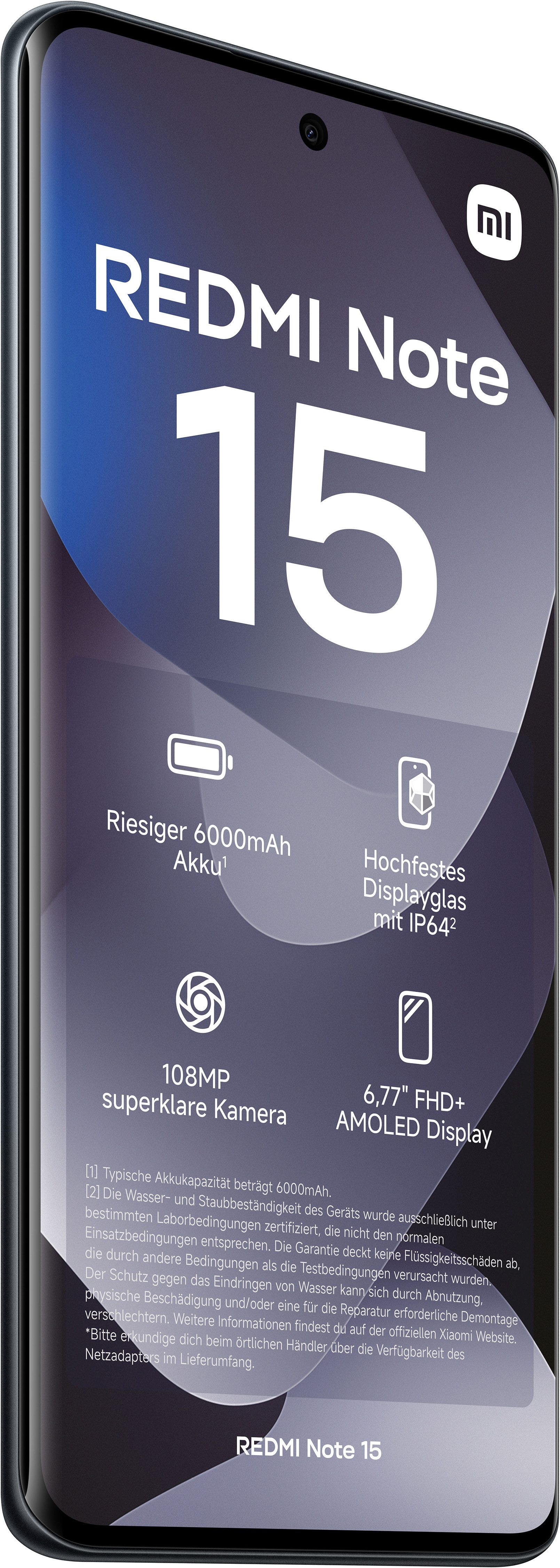 Xiaomi Redmi Note 15 6+128 Smartphone (17 cm/6,7 Zoll, 128 GB Speicherplatz, 108 MP Kamera)