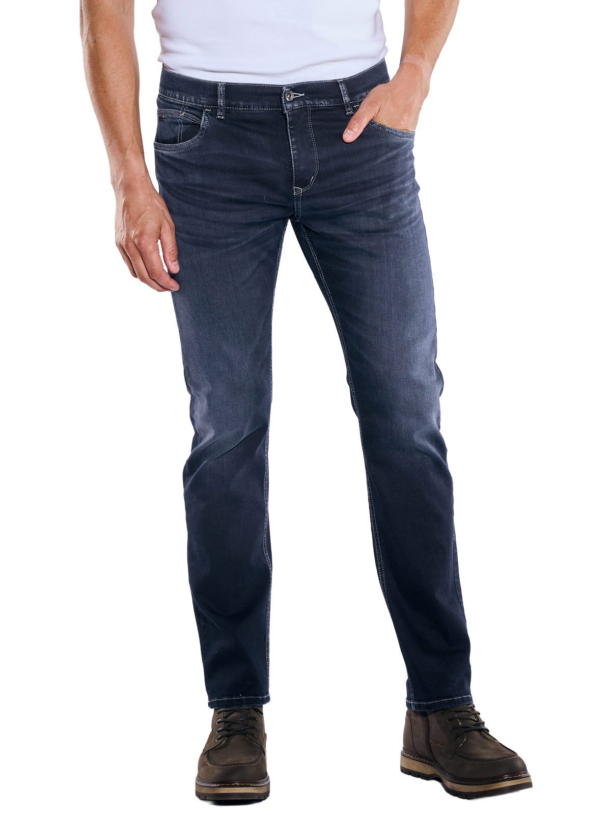 Engbers Stretch-Jeans Herren Jeans 5-Pocket Superstretch, Saphirblau