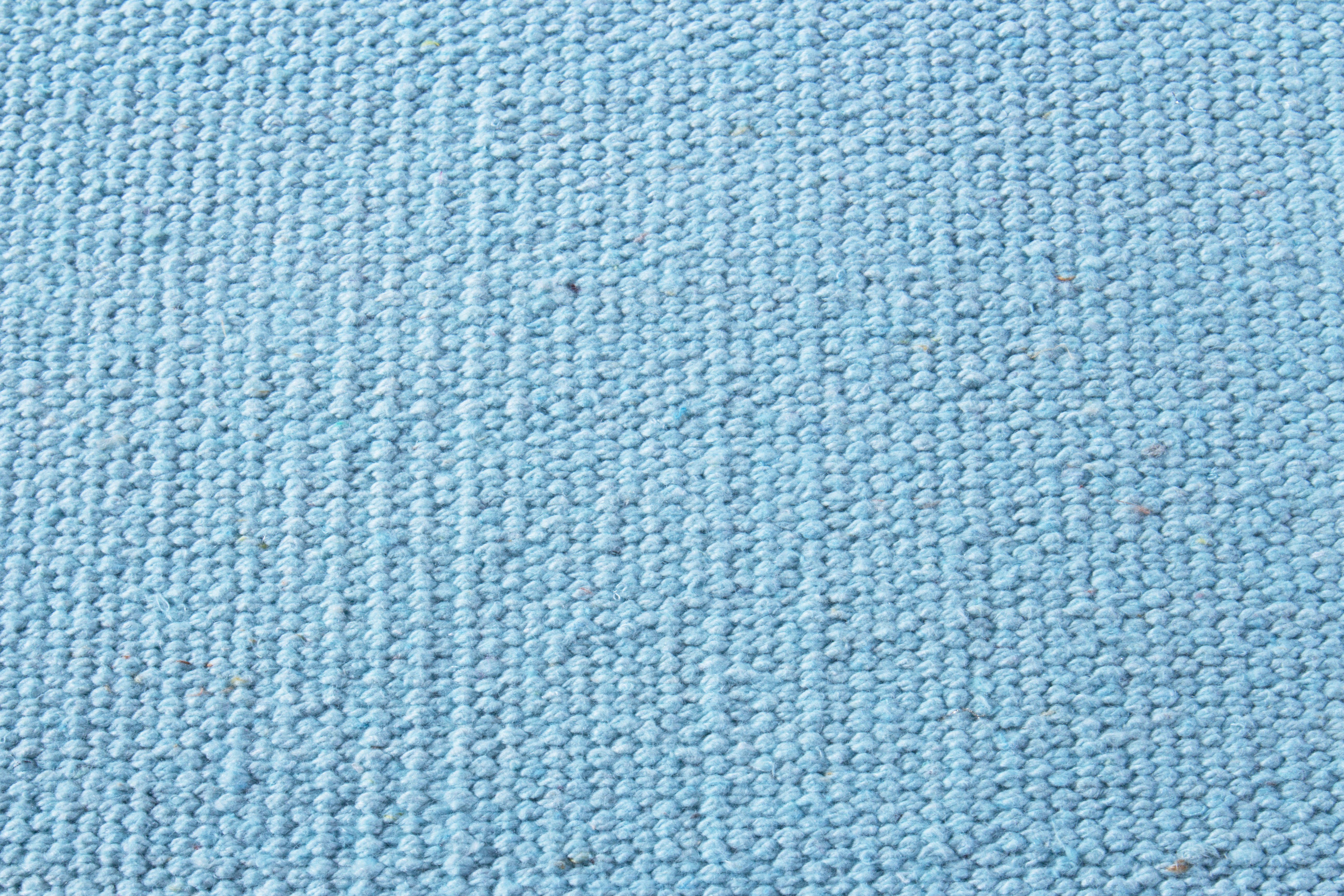 waschbar Baumwolle, Flachgewebe, 5 reine Handweb rechteckig, handgewebt, Teppich, hellblau Teppich mm, Höhe: Andiamo, Milo,
