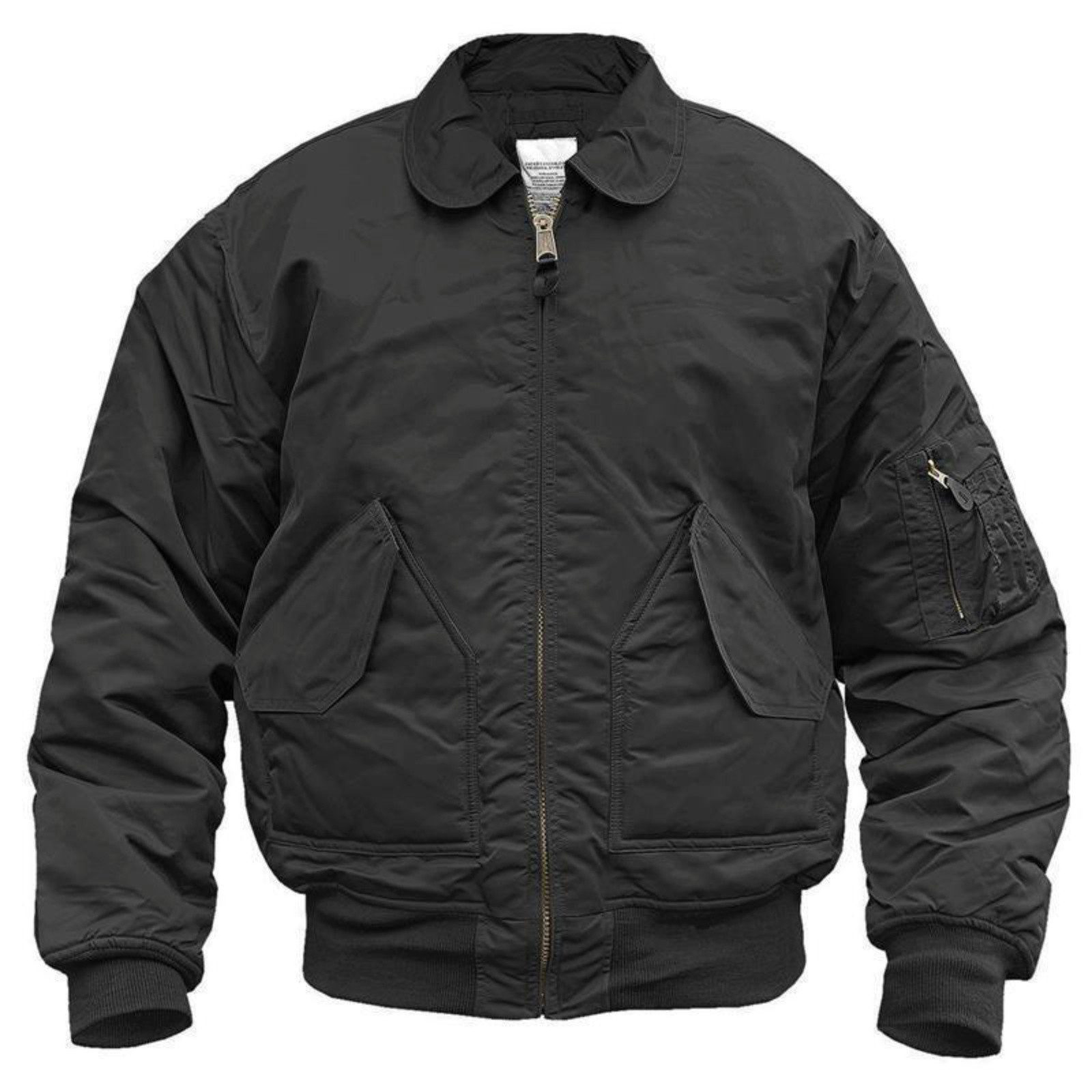 Mil-Tec Bomberjacke US FLIEGERJACKE CWU BASIC SCHWARZ Street Style