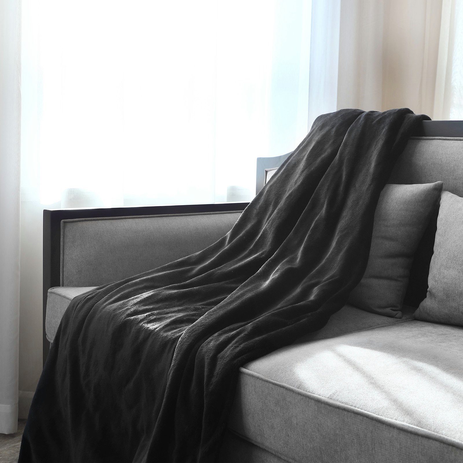 monzana Heizdecke »Heizdecke«, Fleece 180x130cm 10 Heizstufen Timer 1-10  Stunden anthrazit Wärmeunterbett Wärmedecke Bettheizung Bett online kaufen  | OTTO