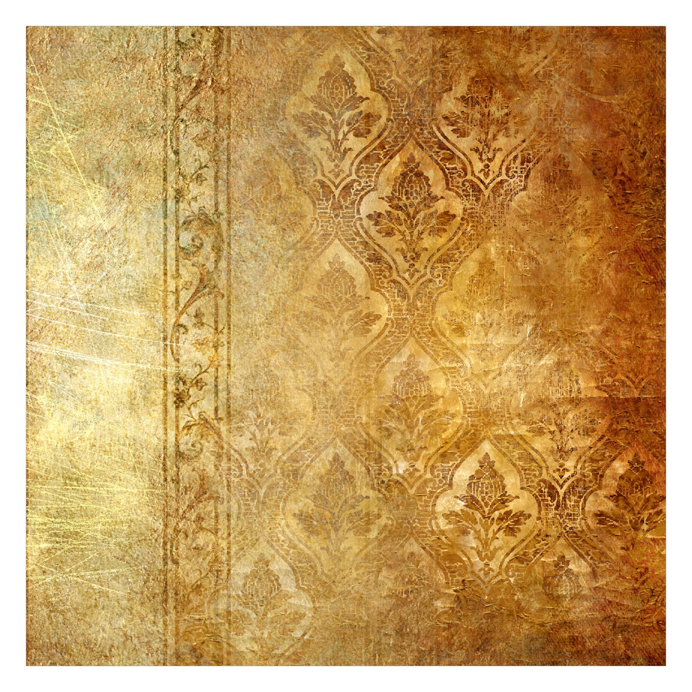 Bilderdepot24 Vliestapete Vintage Vintage Orientalisch Muster Shabby Ranken Wanddeko, Glatt, Matt, (Vliestapete inkl. Kleister oder selbstklebend), Wohnzimmer Schlafzimmer Küche Flur Fototapete Motivtapete Wandtapete