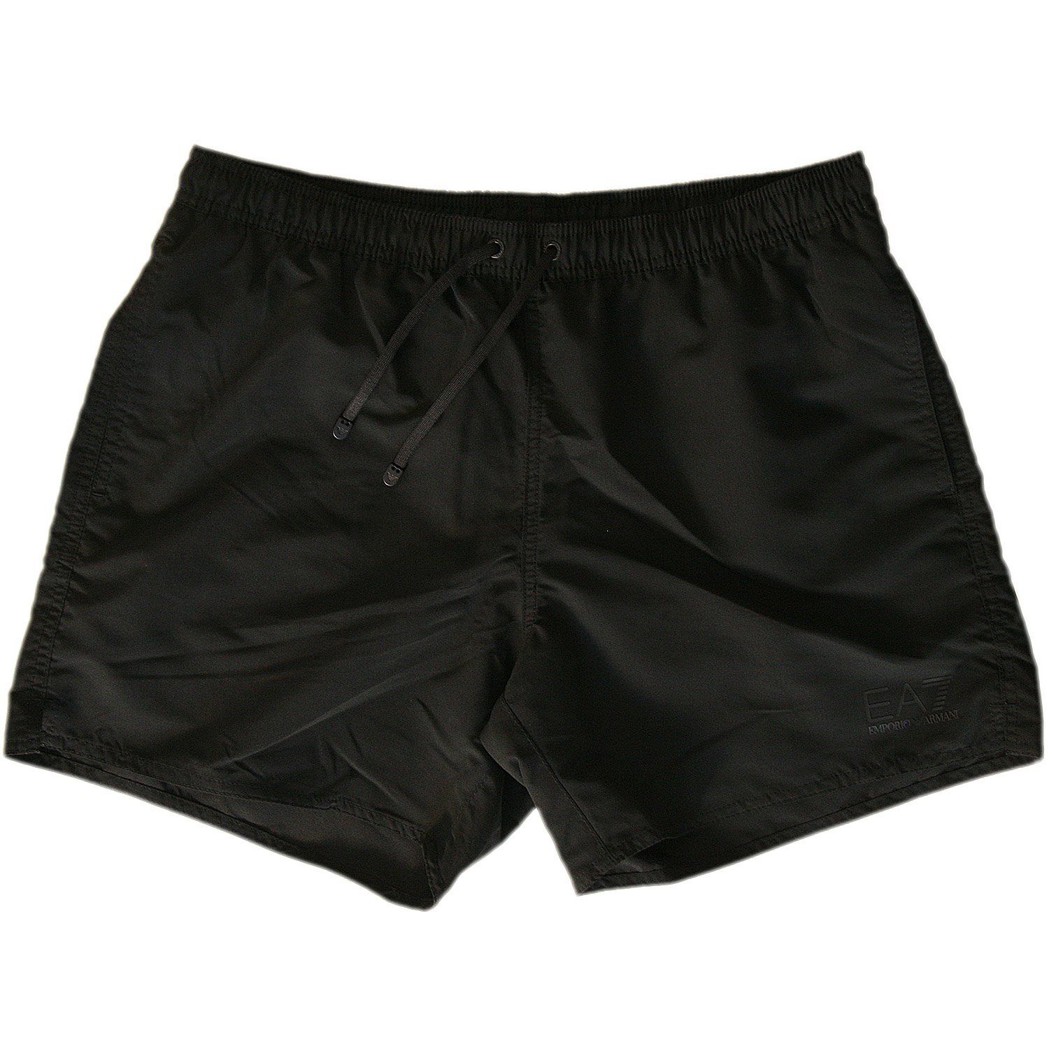 Bein Badeshorts halblangem mit Schnitt Sea Badehose World 8P730 Emporio EA7 (1-St) Black Armani (00020) legerer Badeboxer