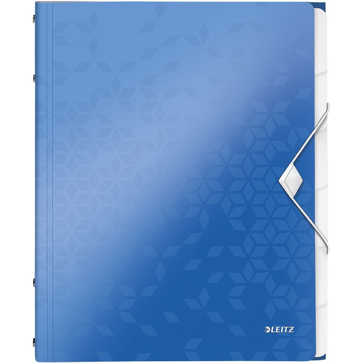 LEITZ Organisationsmappe WOW 4633, Ordnungsmappe mit 6 Fächern, A4, bis 200 Blatt