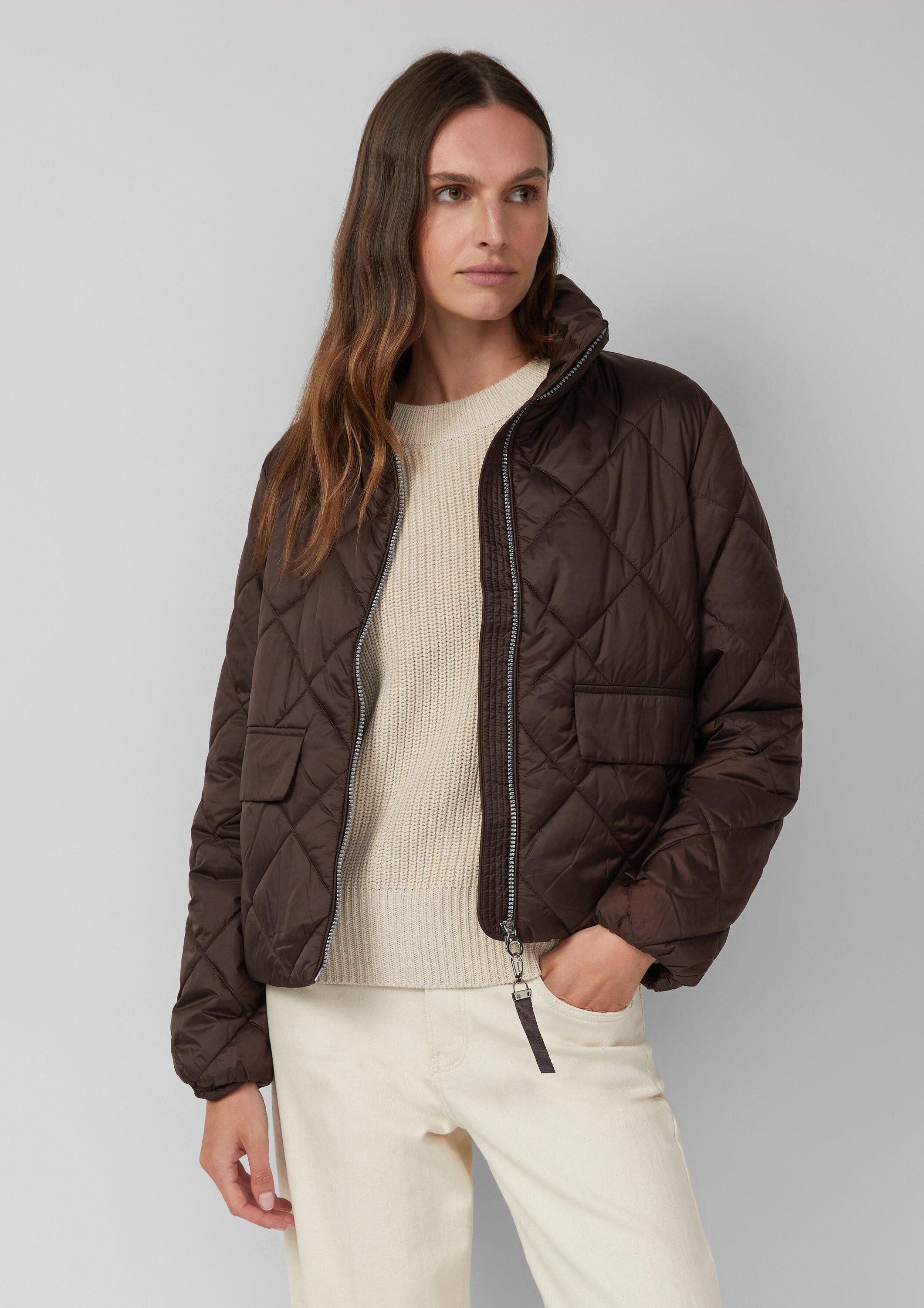 s.Oliver Funktionsjacke Outdoor-Jacke Leichte Steppjacke mit Stehkragen