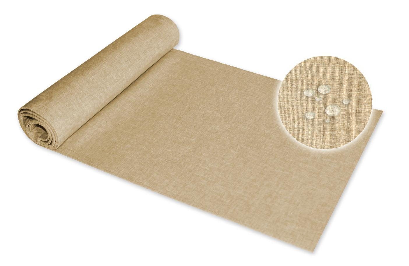 Haus und Deko Tischläufer Tischläufer rechteckig Leinenoptik beschichtet (1 günstig online kaufen