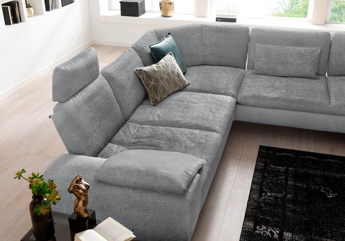 W.SCHILLIG Ecksofa valentinoo, Designsofa, elegant und bequem, L-Form, Set, mit Sitztiefenverstellung, Breite 318 cm