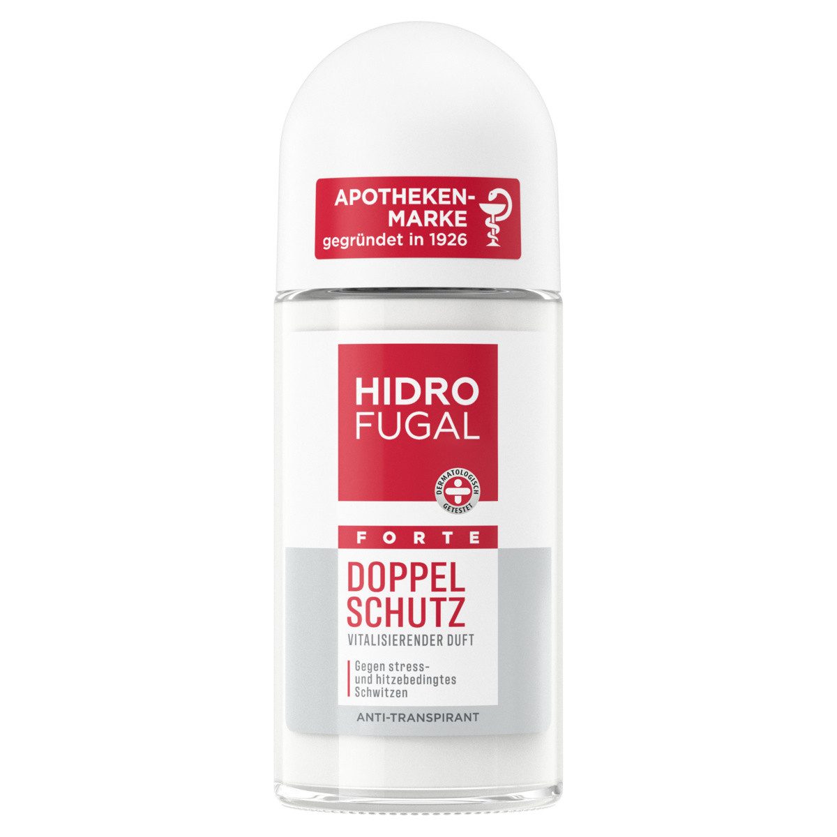 Hidrofugal Deo-Roller Deo Forte Doppelschutz Roll-On 4 x 50ml, Set, 4-tlg.
