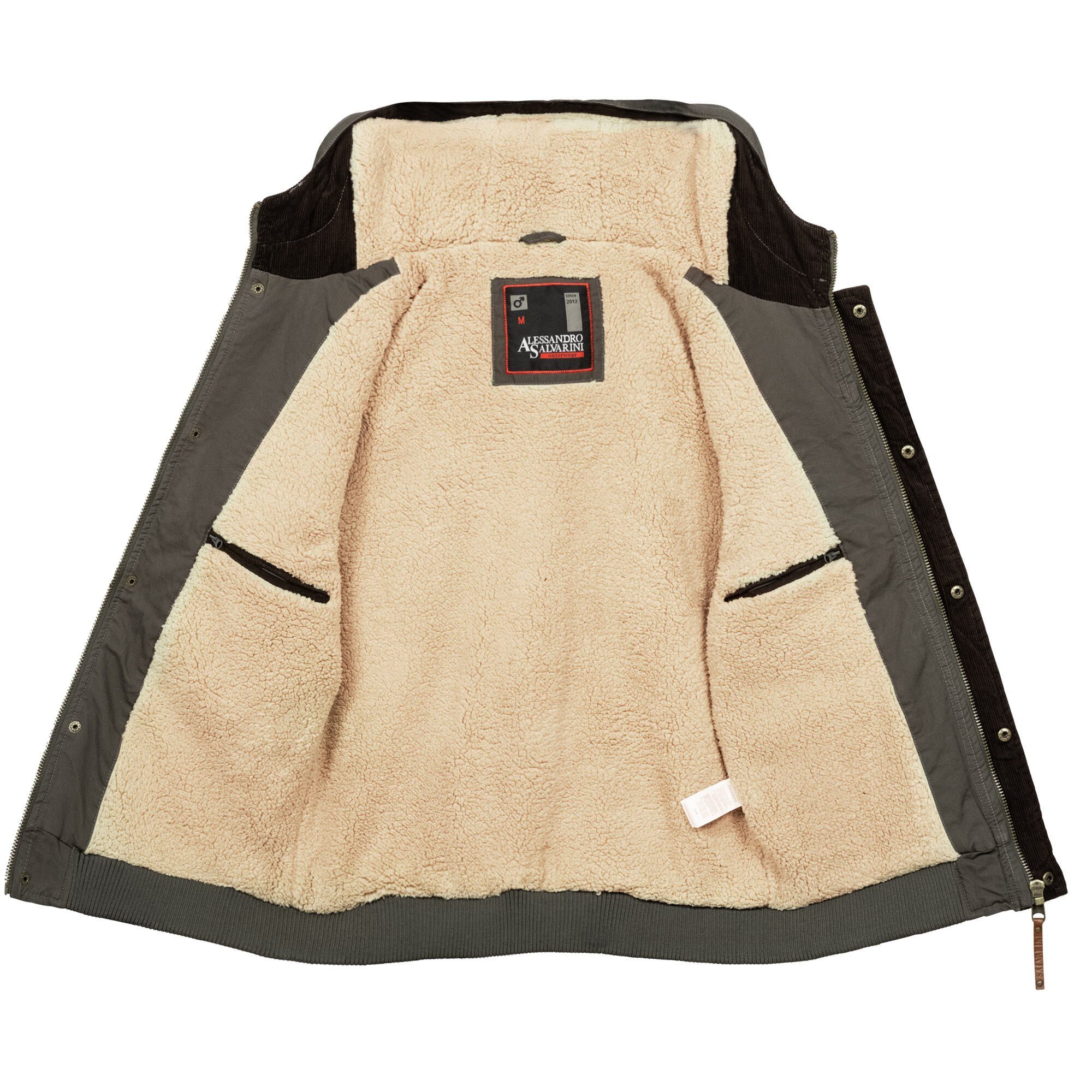 Alessandro Salvarini Winterjacke ASRigio mit warmem Teddyfell