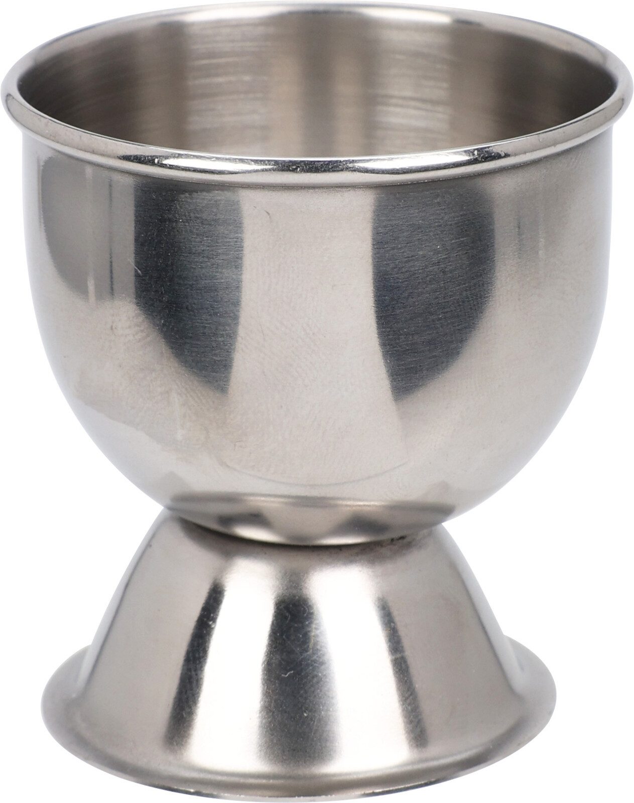 Koopman Eierbecher Hochkant Ø 4,5 cm Edelstahl 4 er Set, (4-tlg), Edelstahl, Rostfrei, Klassisch, Langlebig, Silberfarbend