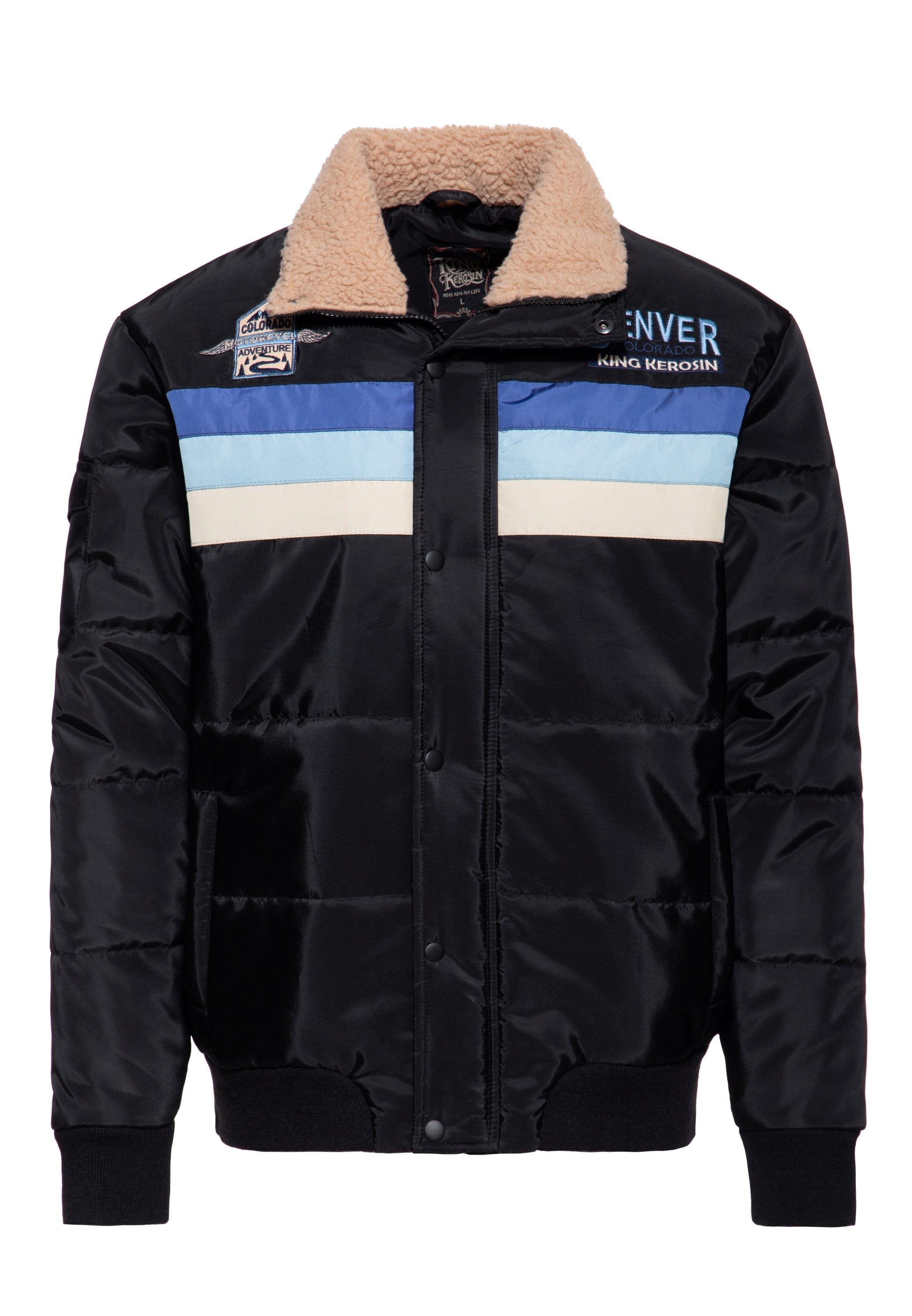 KingKerosin Winterjacke Motor Traveller mit Rückenpatch
