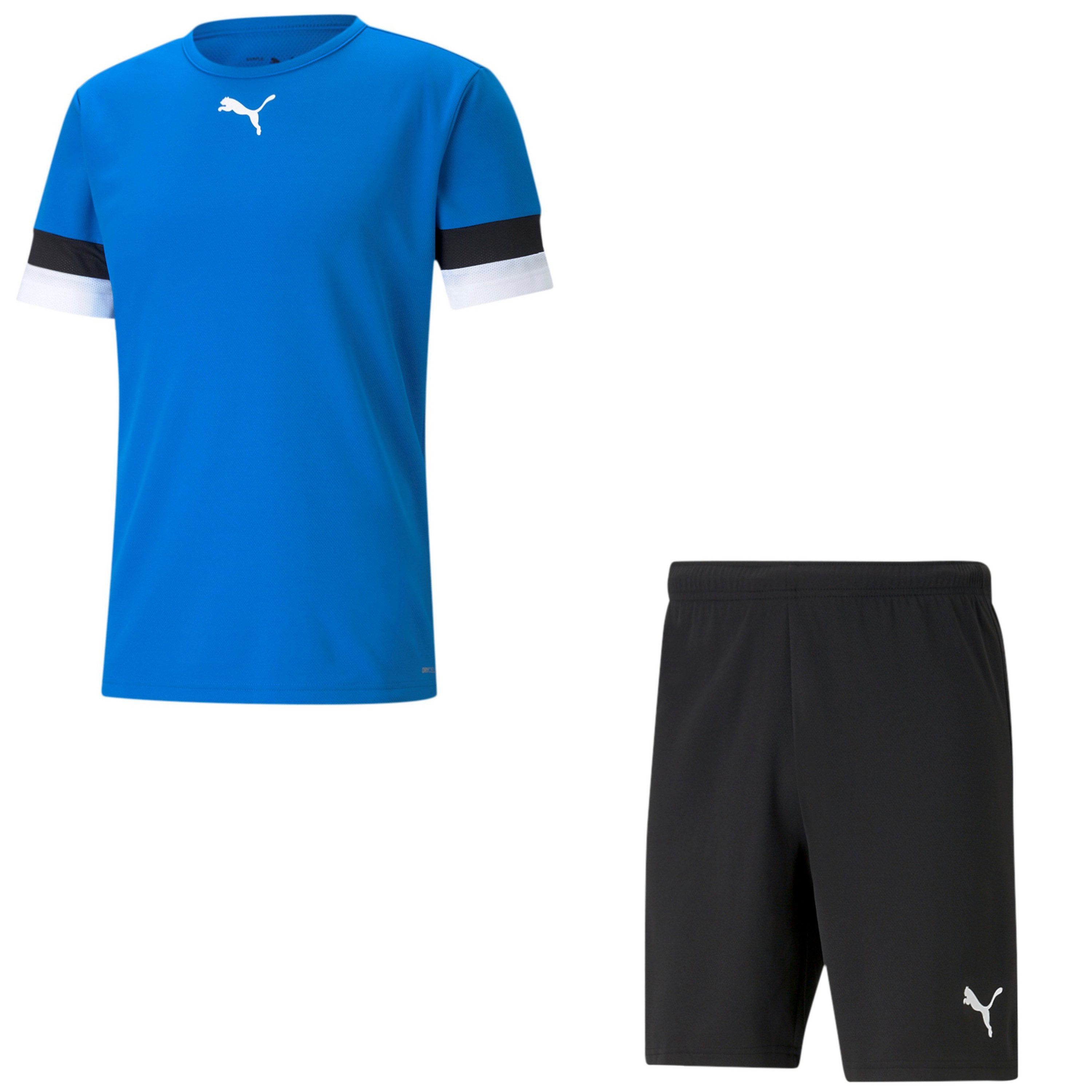 PUMA Fußballtrikot Puma Kinder Set Trikot+Hose teamRISE Jersey Jr 704938+704943