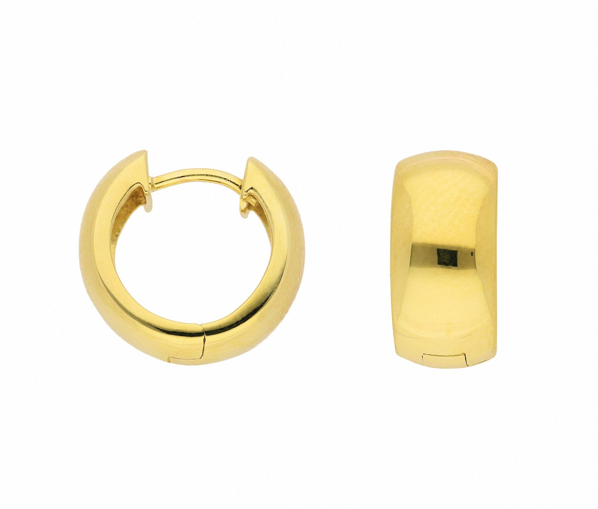 Adelia´s Paar Ohrhänger Damen Goldschmuck 1 Paar 333 Gold Ohrringe / Creolen Ø 14,6 mm, 333 Gold Goldschmuck für Damen