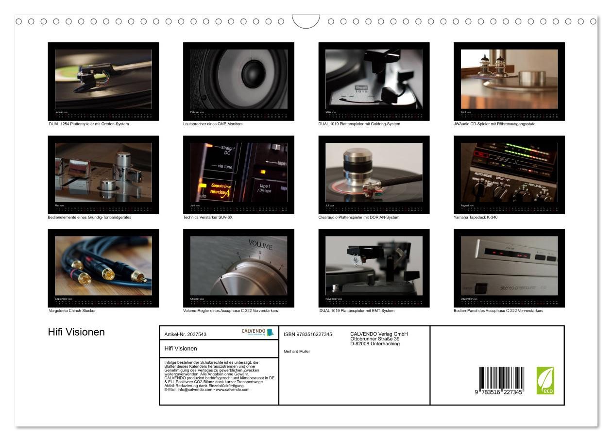 Thumbnail - CALVENDO Wandkalender Hifi Visionen (Wandkalender 2026 DIN A3 quer), CALVENDO Monatskalender