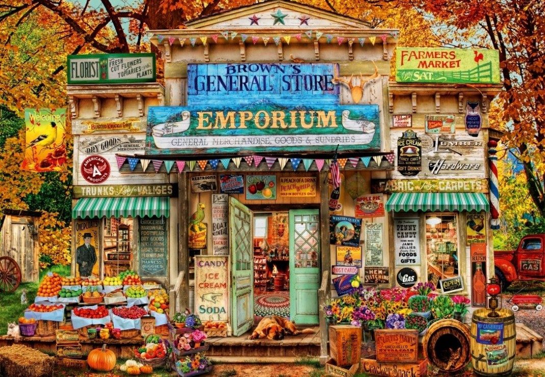 Bluebird Puzzle Puzzle The General Store, Puzzleteile