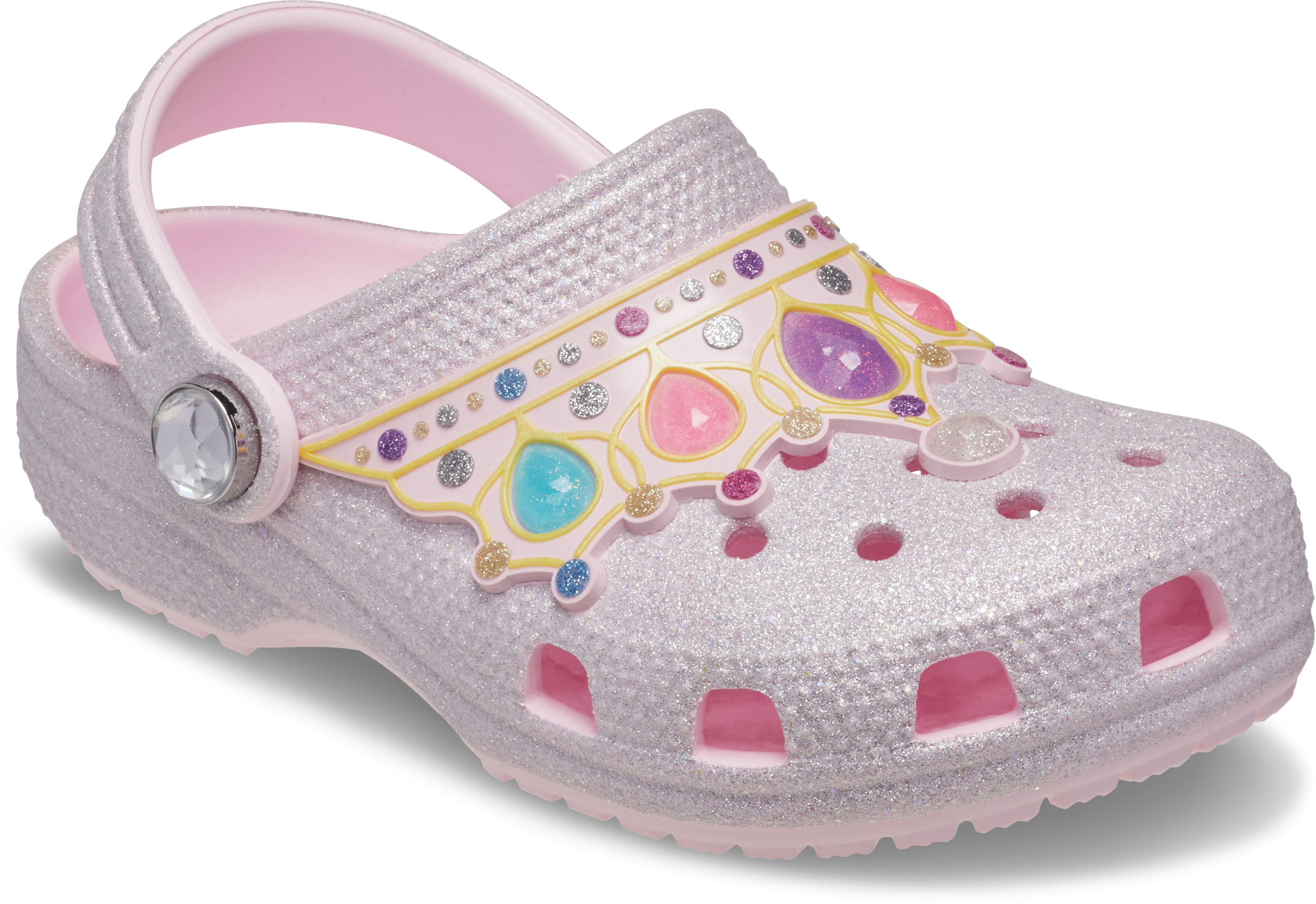 Crocs Classic IAM Princess Clog Clog Schlupfschuh, Hausschuh mit schwenkbarem Fersenriemen, Luftöffnungen