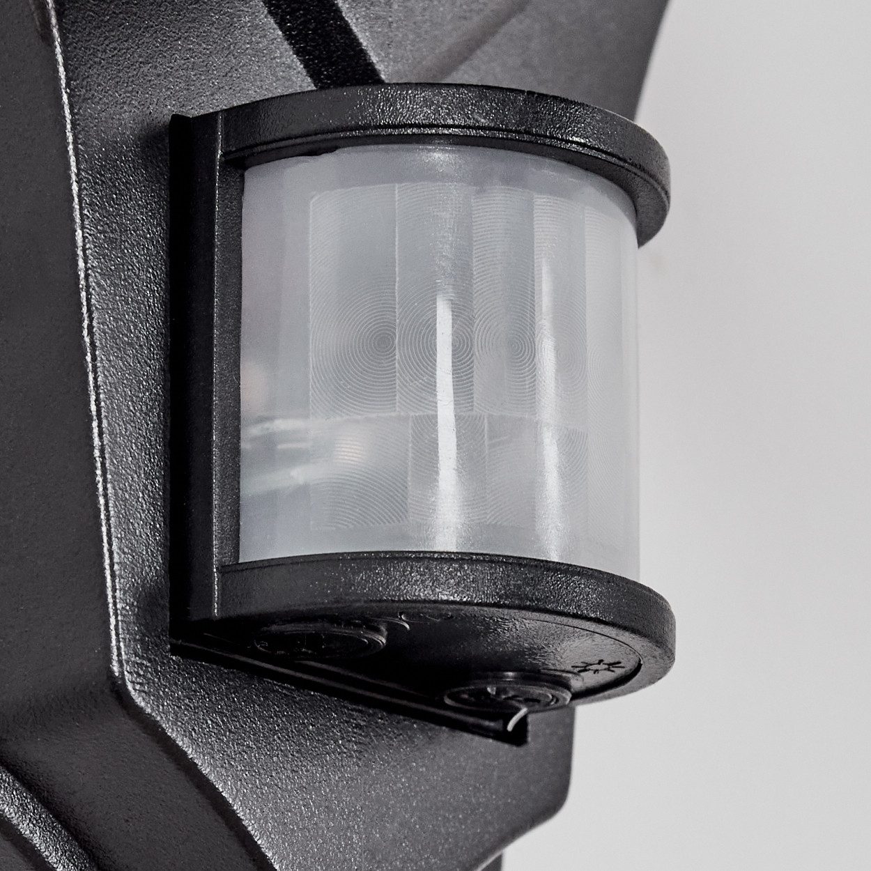 hofstein Außen-Wandleuchte Außenwandlampe Metall/Kunststoff in Schwarz/Kupfer/Klar, E27, IP44, ohne Leuchtmittel, Wandleuchte mit Bewegungsmelder im Vintage/Antik/Landhaus-Design