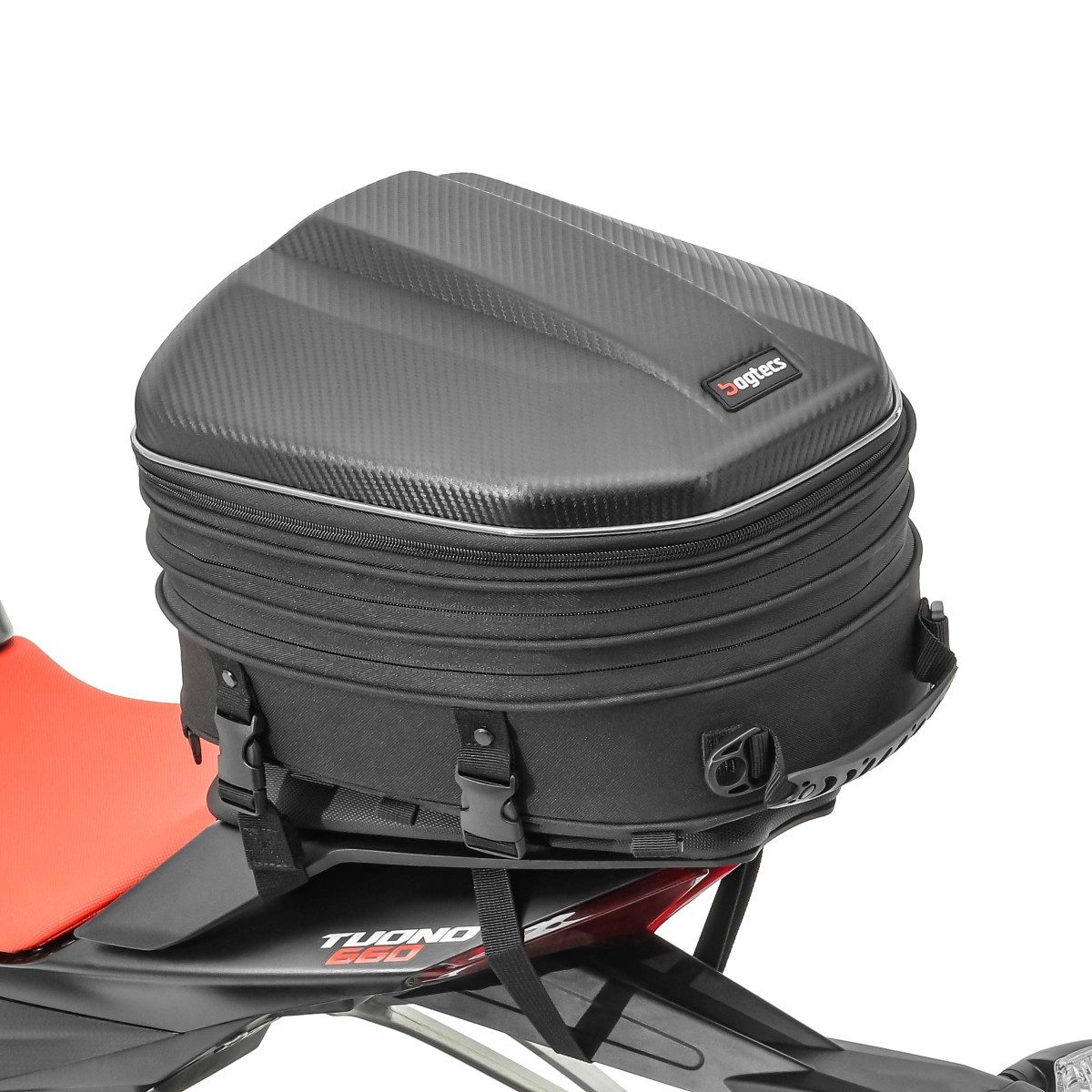 Reisetasche Motorrad Hecktasche für Beifahrersitz # CRB Volumen variabel 14-22 L