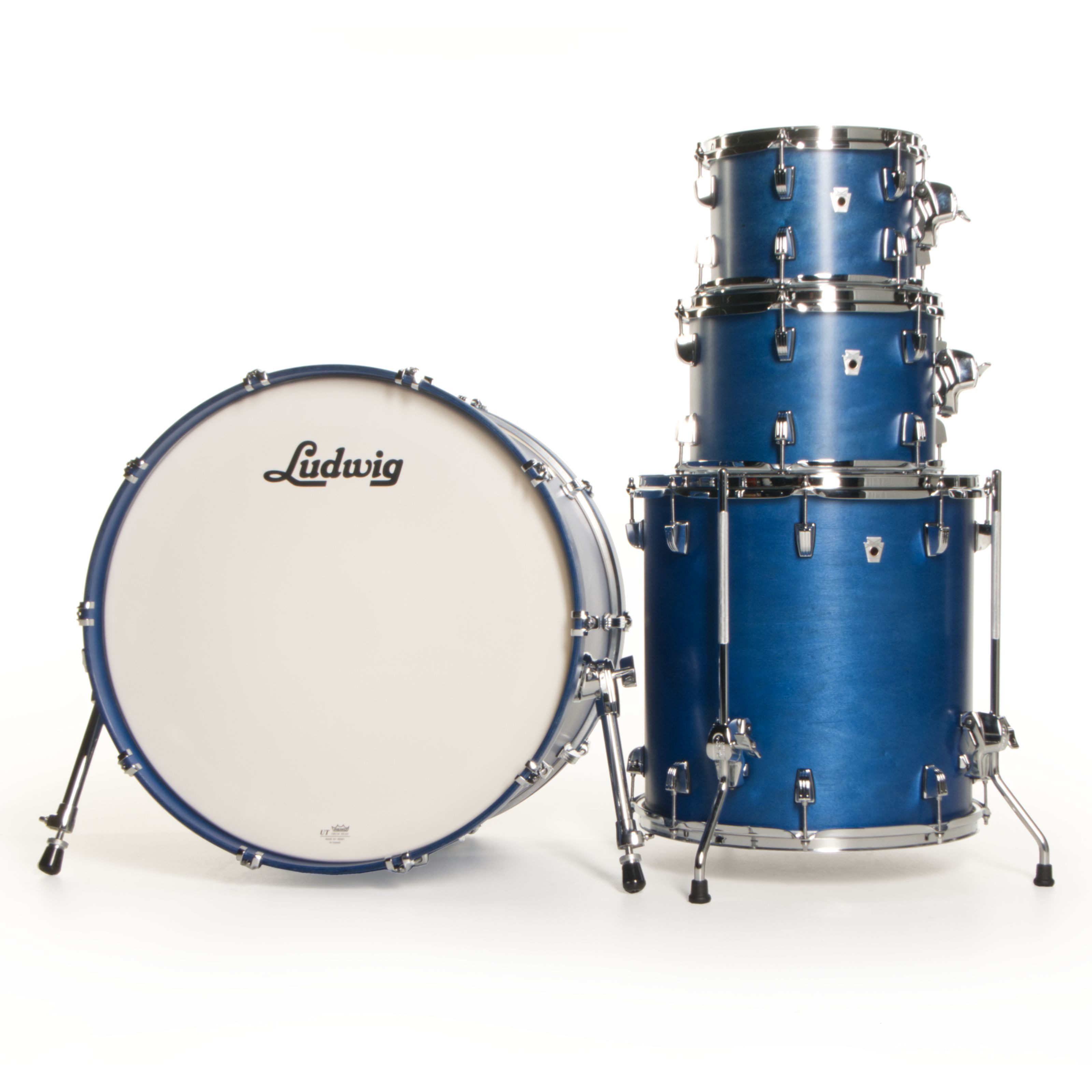 Ludwig Kesselsatz, Schlagzeuge, Kesselsätze, Neusonic Shell Set MOD2 PB Satin Royal Blue - Drum Kesselsatz