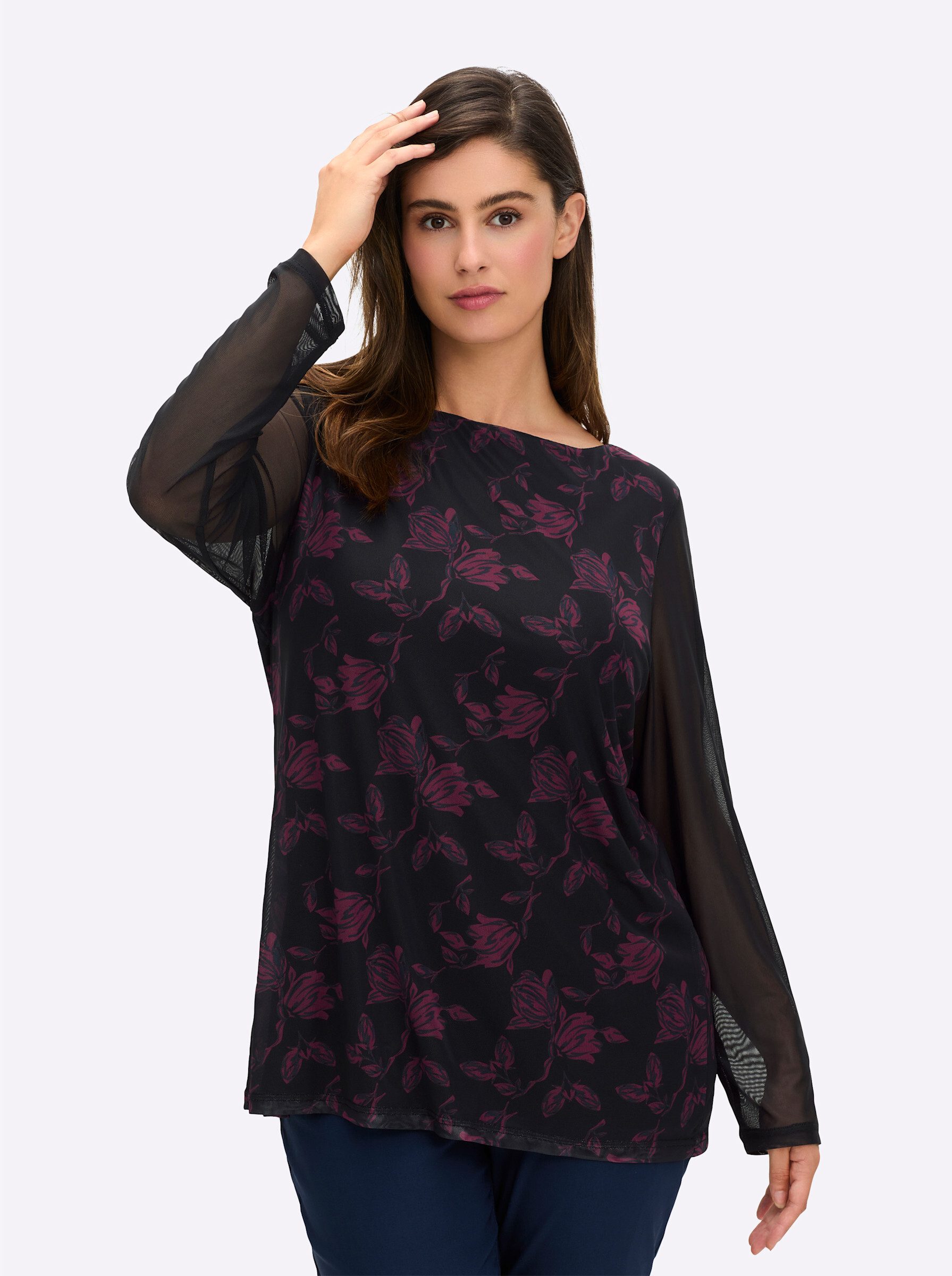 Sheego T-Shirt Langarm-Shirt Langarm günstig online kaufen