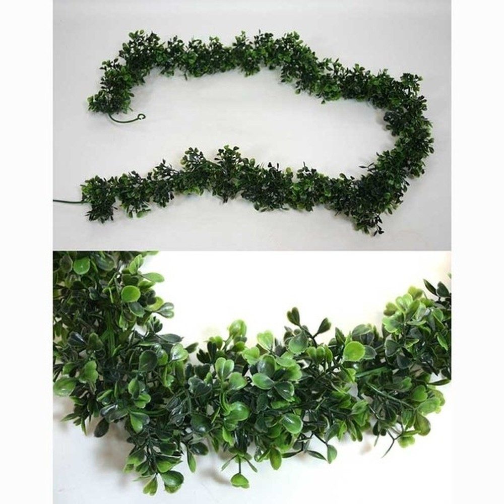 Kunstgirlande Buchsbaumgirlande 170cm GA Kunstpflanzen Buxgirlande künstliche Buchsgirlande, Seidenblumen Roß
