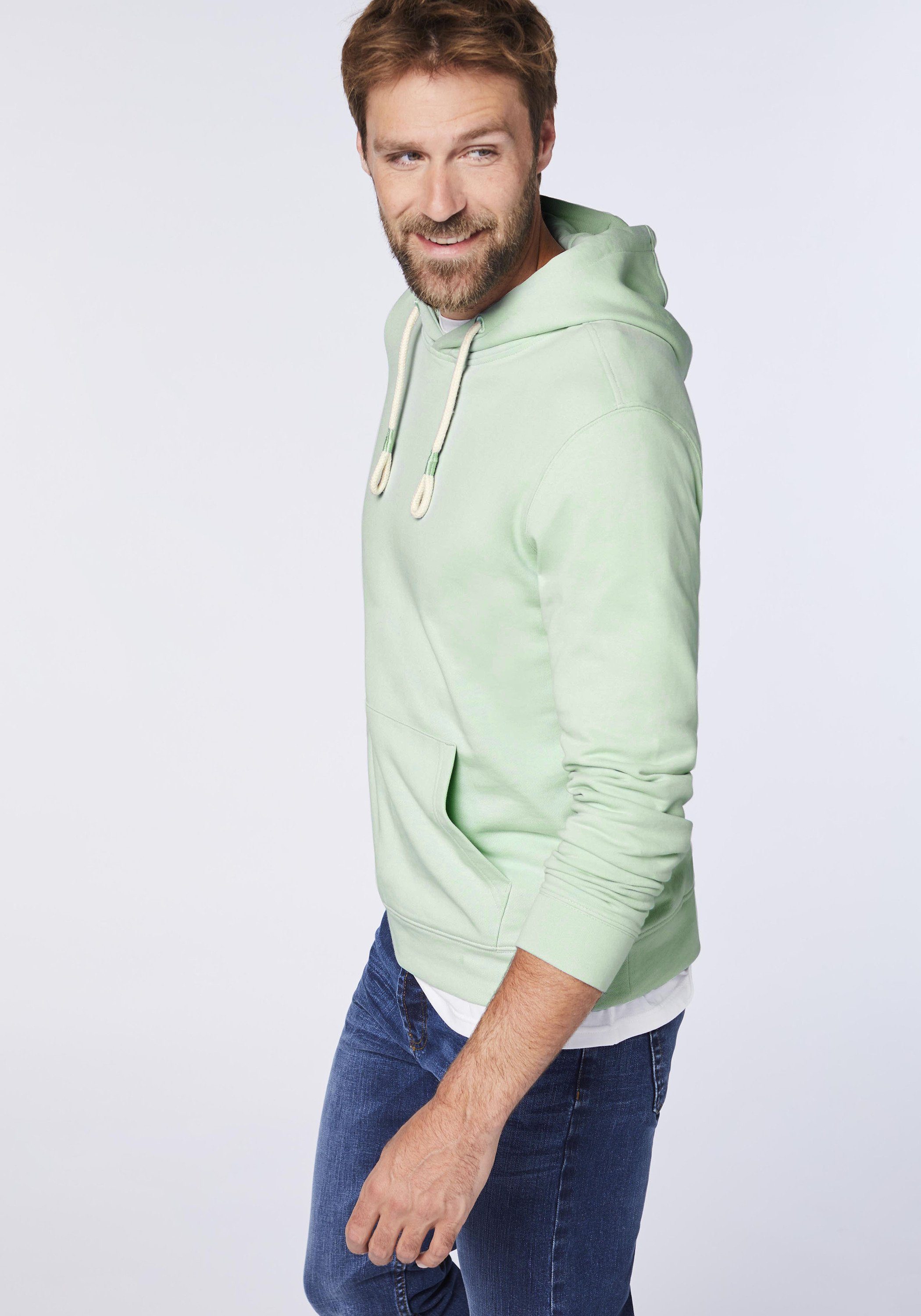 Silt Basic-Stil Fatto im Kapuzensweatshirt Detto 14-5706 Green