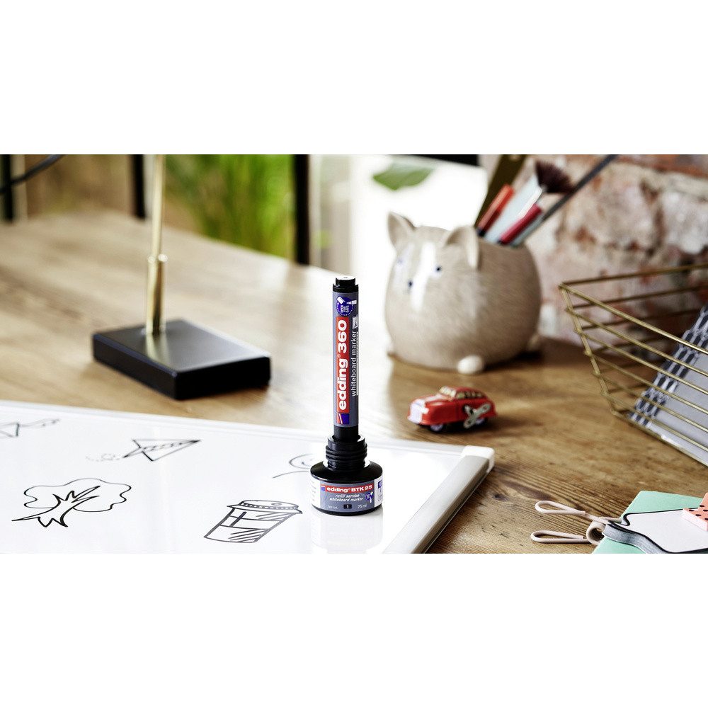 Thumbnail - edding Whiteboard Marker Edding 4-360-8-S2999 Whiteboardmarker Set Schwarz, Rot, Blau, Grün, O