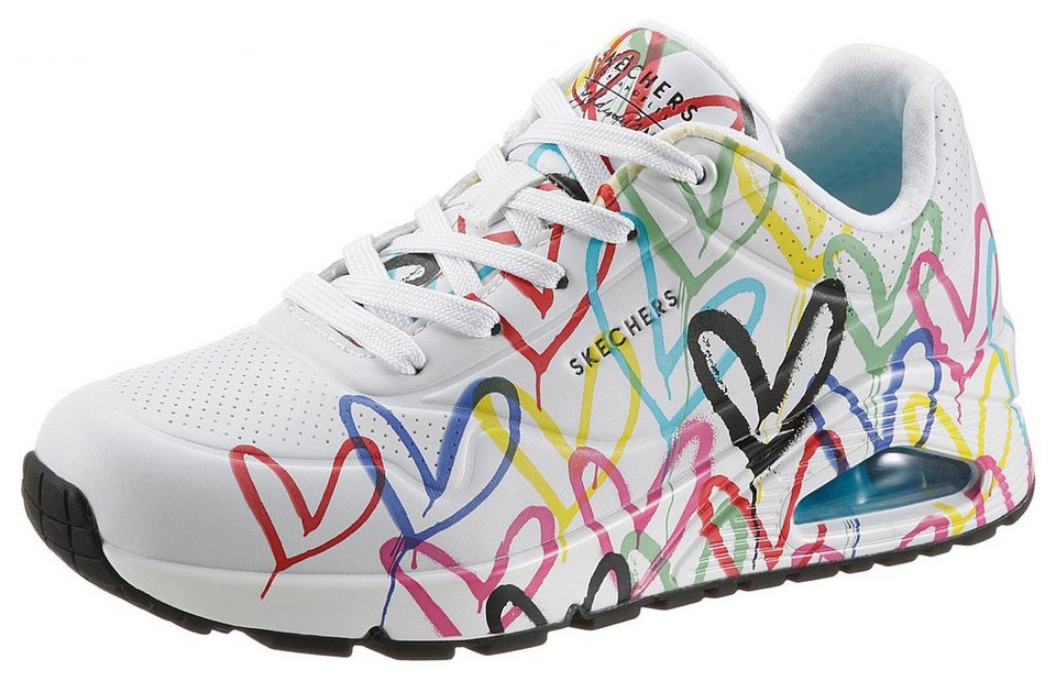 Skechers »UNO-SPREAD THE LOVE« Wedgesneaker mit auffälligem Graffiti