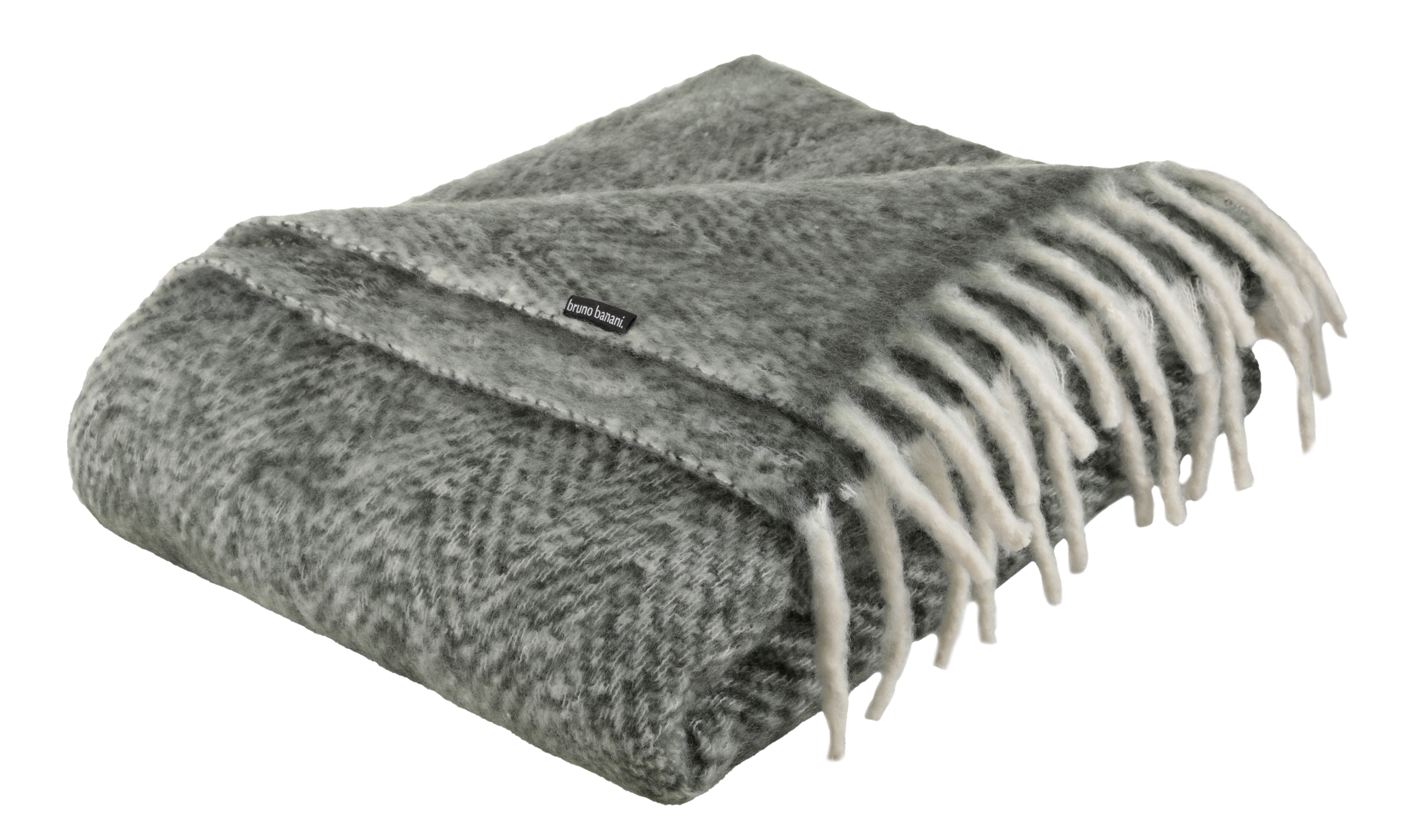 Wohndecke Lagan, Bruno Banani, Kuschelige Wohndecke mit Fransen, hochwertige Qualität, modern