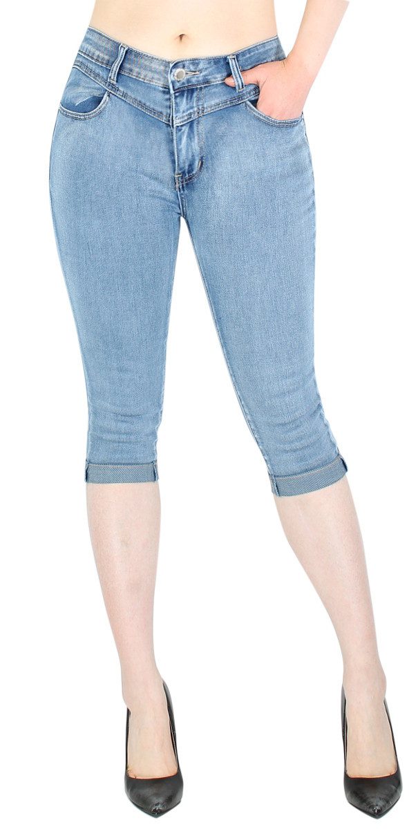 dy_mode 3/4-Jeans Damen Capri Jeans 3/4 günstig online kaufen