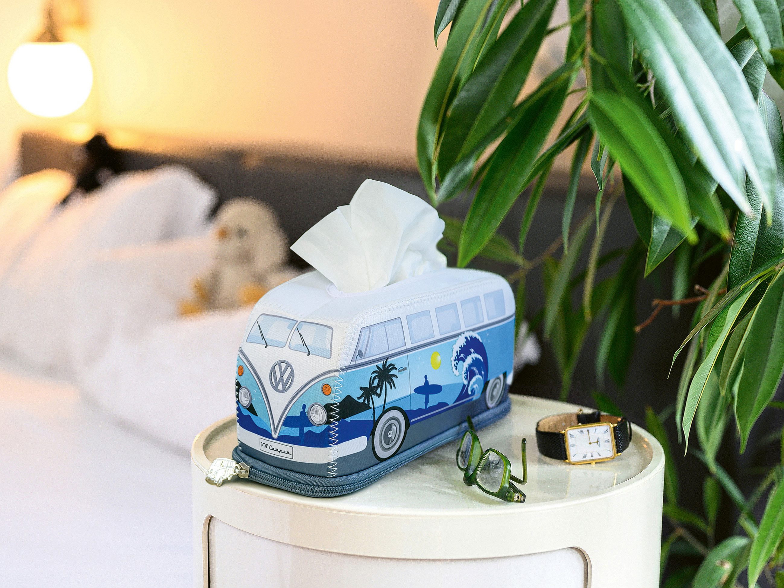 VW Collection by BRISA Papiertuchbox Volkswagen Neopren Kosmetik-Serviettenspender, Papiertaschentuchbox – Bild 4 von 5
