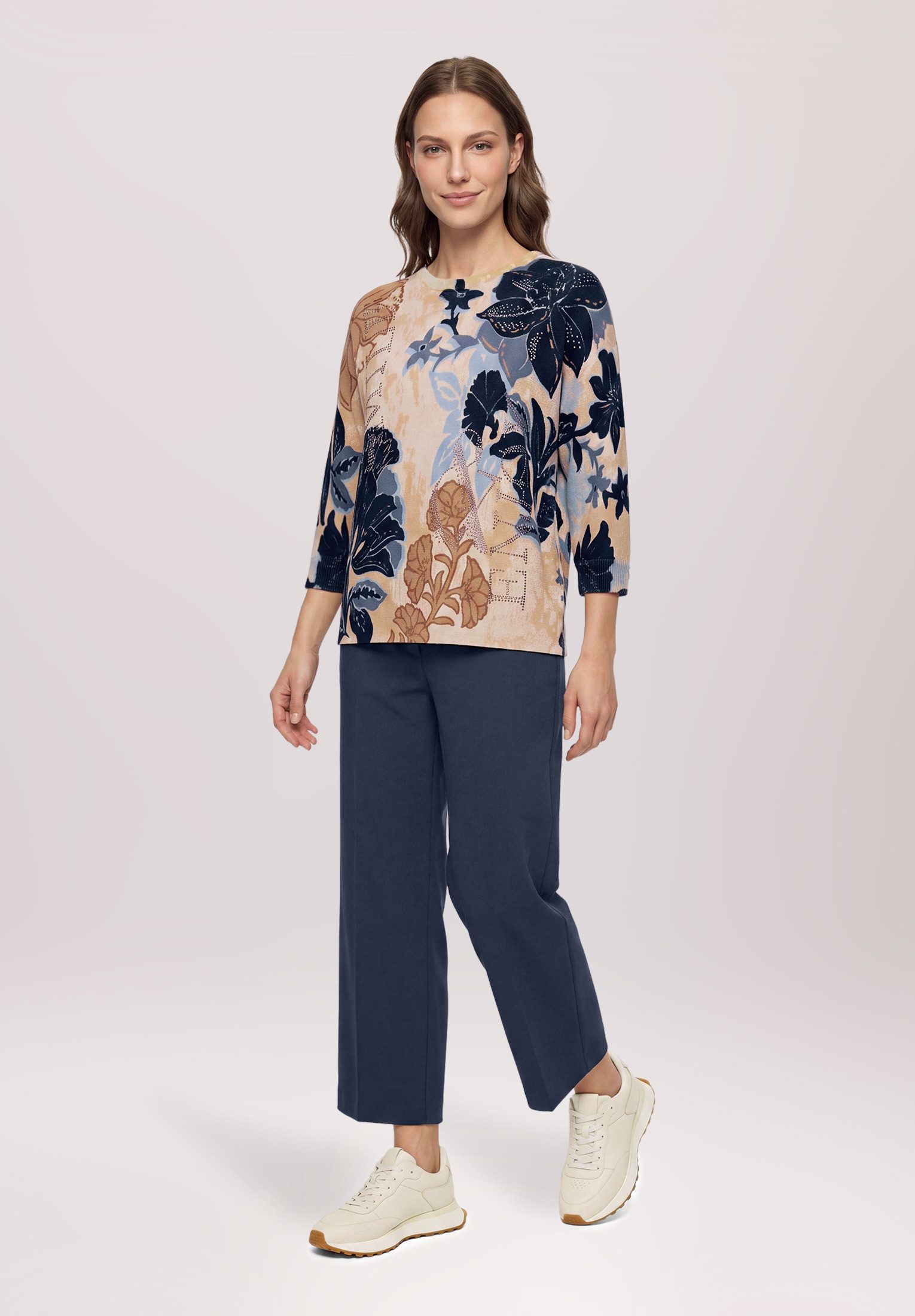 Betty Barclay Strickpullover Damen mit Fledermausärmeln (1-tlg)