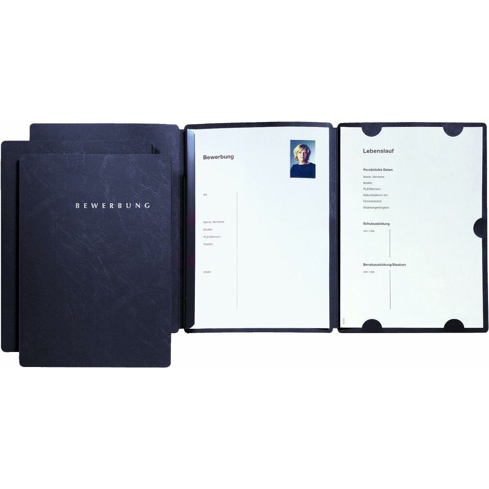 Konferenzmappe Bewerbungsmappe 22016 Select 3-teilig A4 bis schwarz