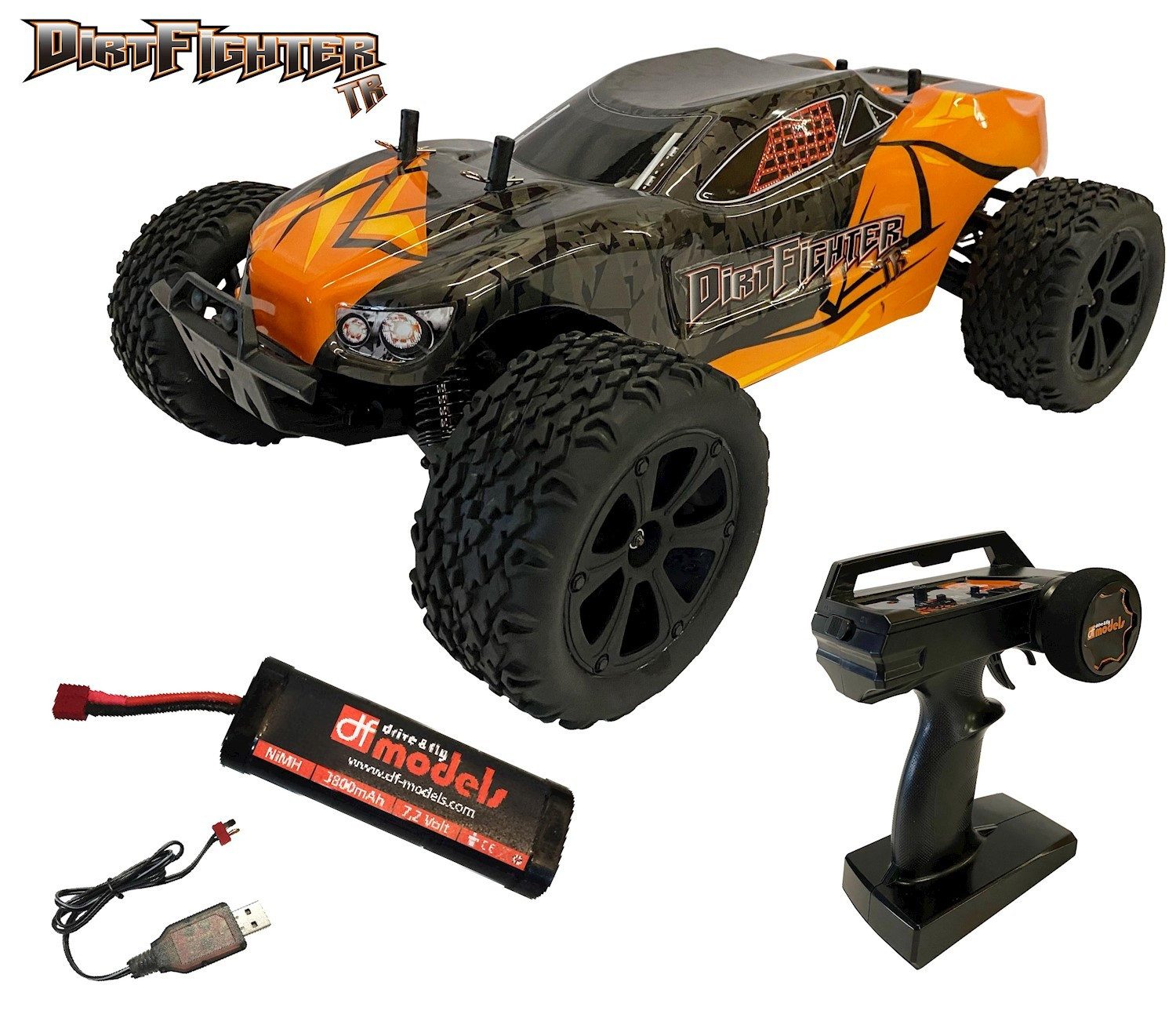 RC-Quadrocopter DF Models RC Buggy DirtFighter TR RTR Truck 4WD 1:10 RTR