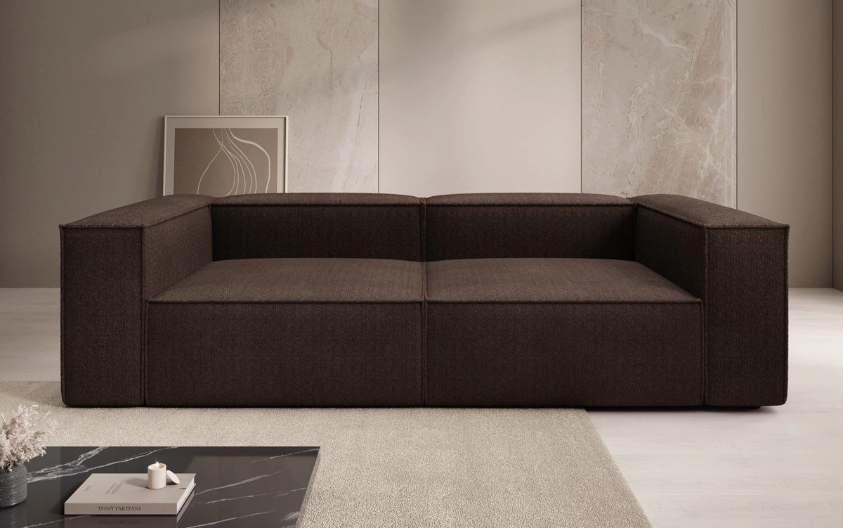 Luxusbetten24 Sofa Designer Sofa Lesley 3 Sitzer, in Bouclé – Bild 2 von 4