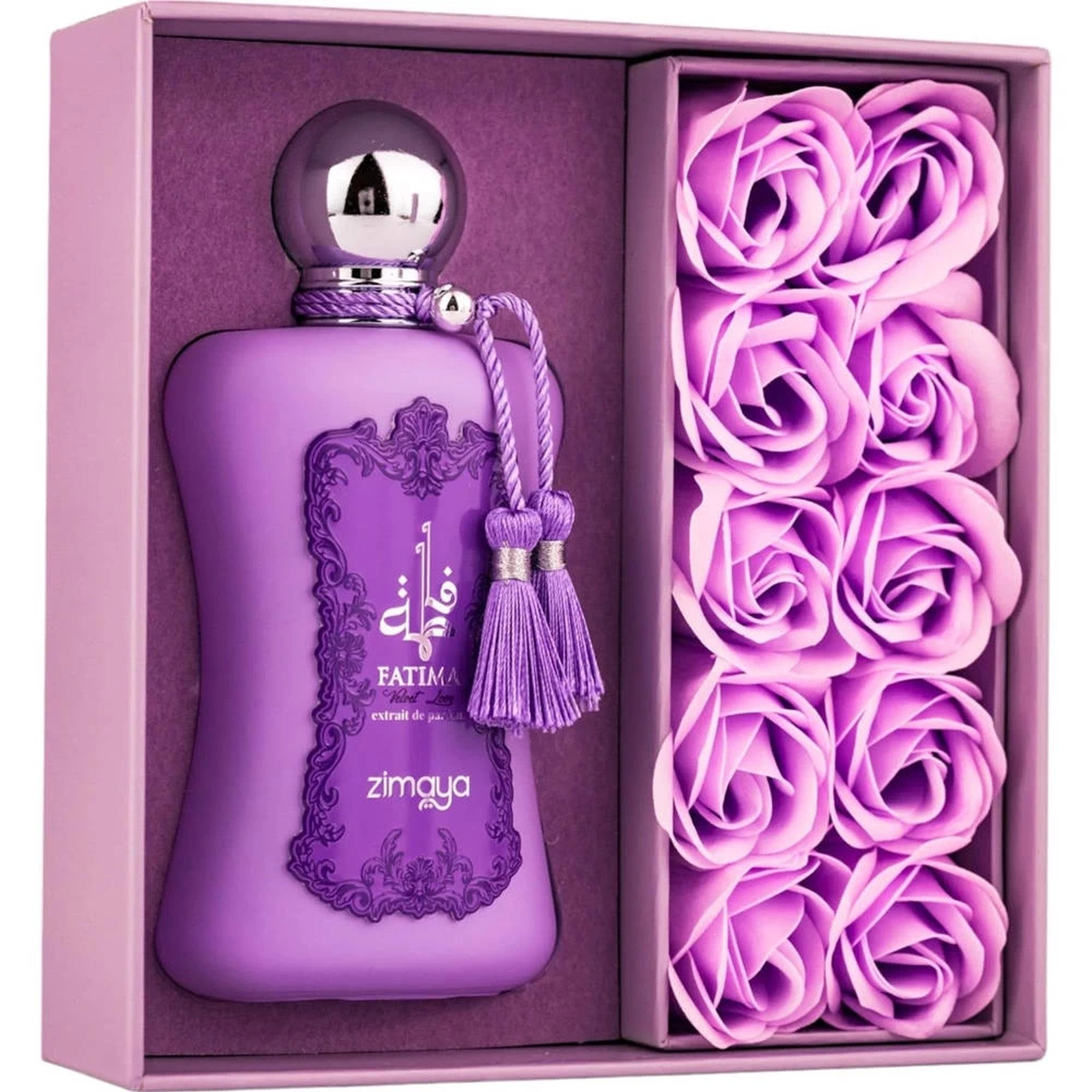 Zimaya Extrait Parfum Fatima Velvet Love Damen EDP Spray, ZIMAYA, Damenparfüm, Glasflakon, Damenduft