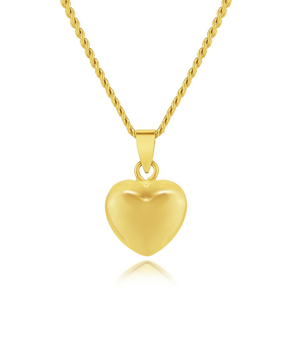 Mehrreihige Herz Ketten Set | Set Von 2 Vergoldeten Halsketten | Gold Kette Herz Anhänger | Doppelreihige Kette | Herz Kette Gold - Österreich