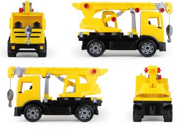Lena® Spielzeug-Krankenwagen Giga Trucks, gelb-schwarz, Made in Europe