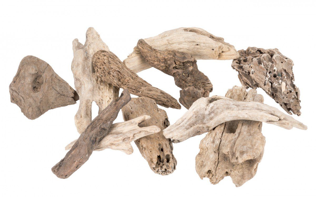 NaDeco Bastelnaturmaterial Treibholz in Natur, Lieferung im Netz mit 0,5kg Drift Wood