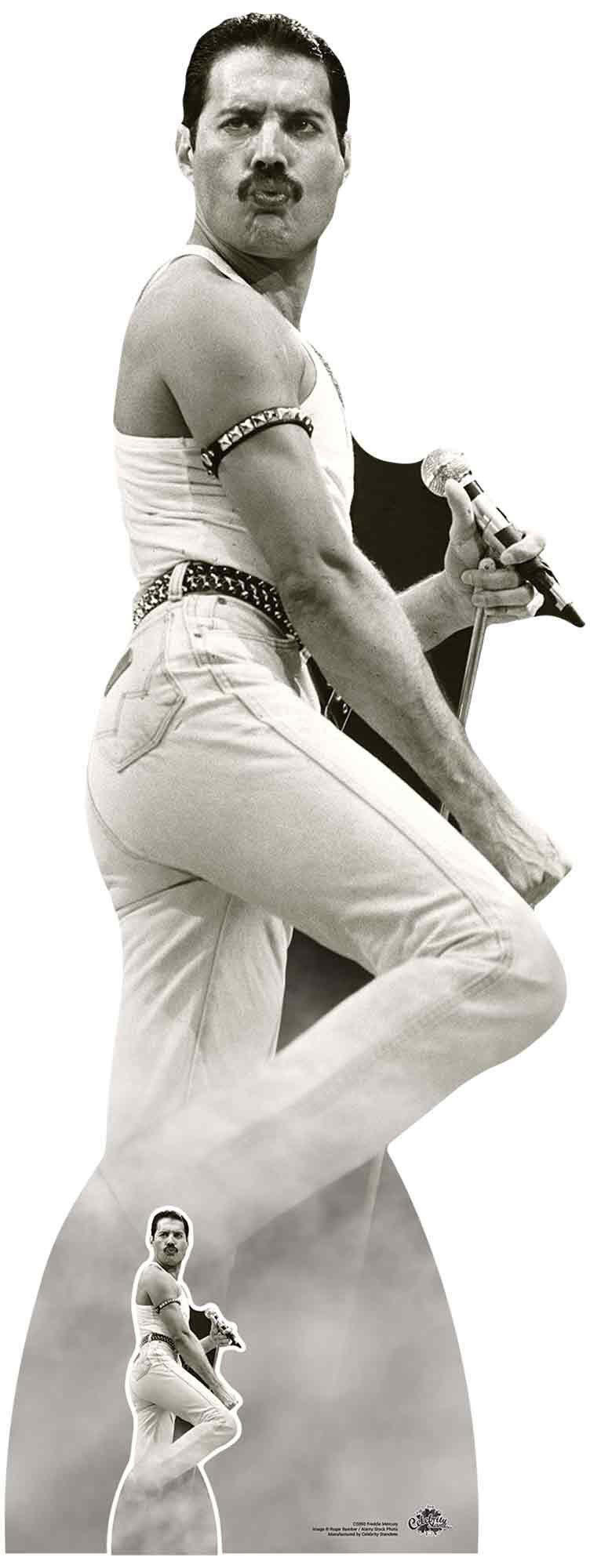 empireposter Dekofigur Freddie Mercury - 1985 - Live Aid - Pappaufsteller in Lebensgrösse 67x179 cm