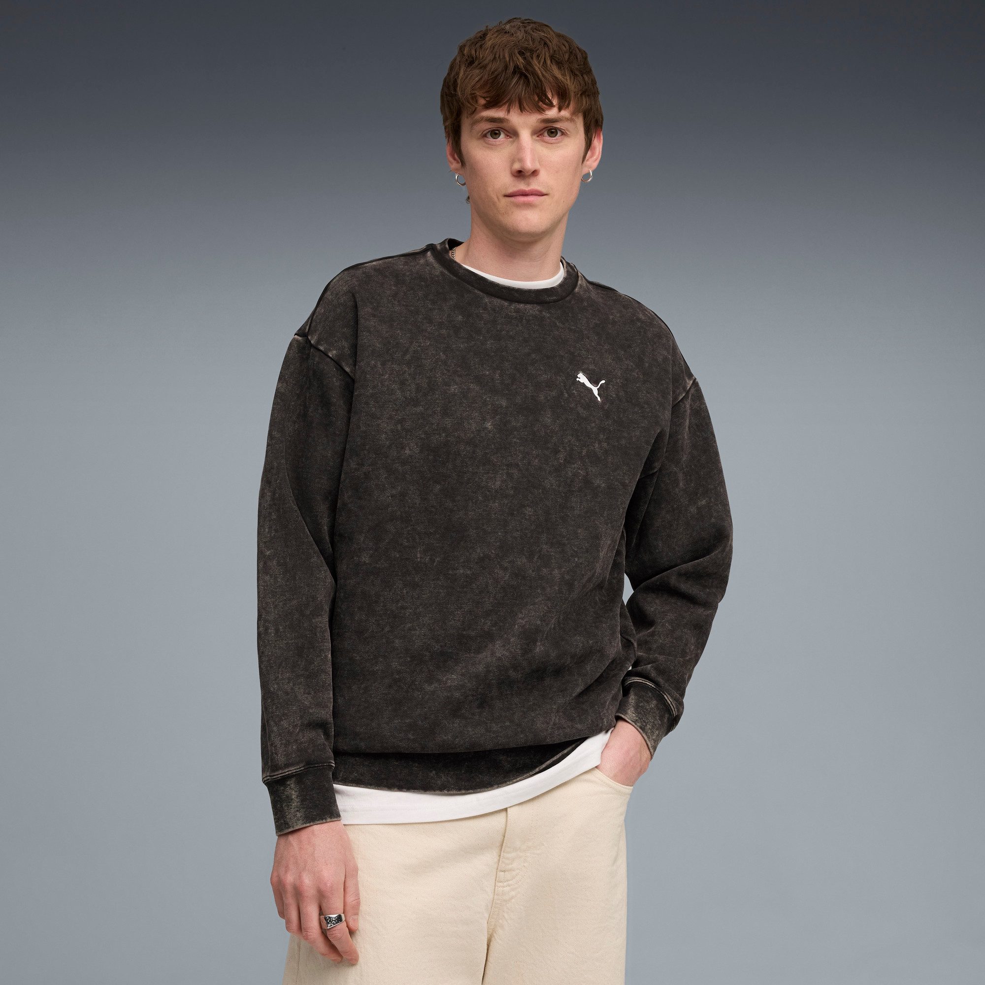 PUMA Langarmshirt ESS ELEVATED RELAXED WASH günstig online kaufen
